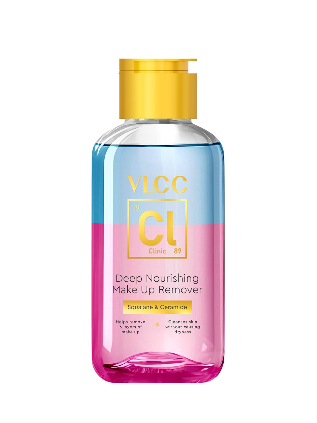 

VLCC Clinic Deep Nourishing Make Up Remover With Squalane & Ceramide - 125 ml, Pink