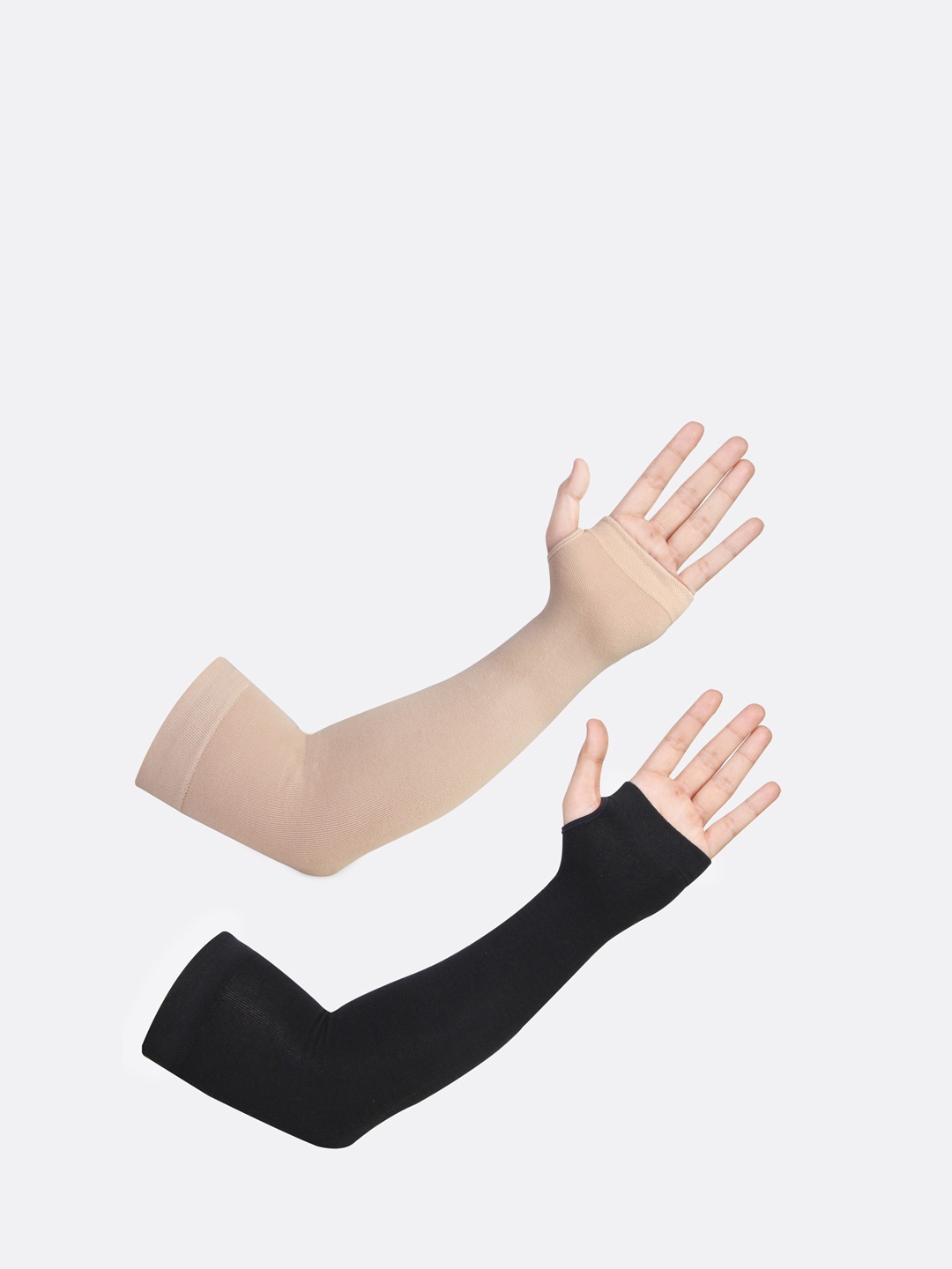 

Bonjour Unisex Pack Of 2 UPF 50 Protection Pure Cotton Sports Gloves, Beige