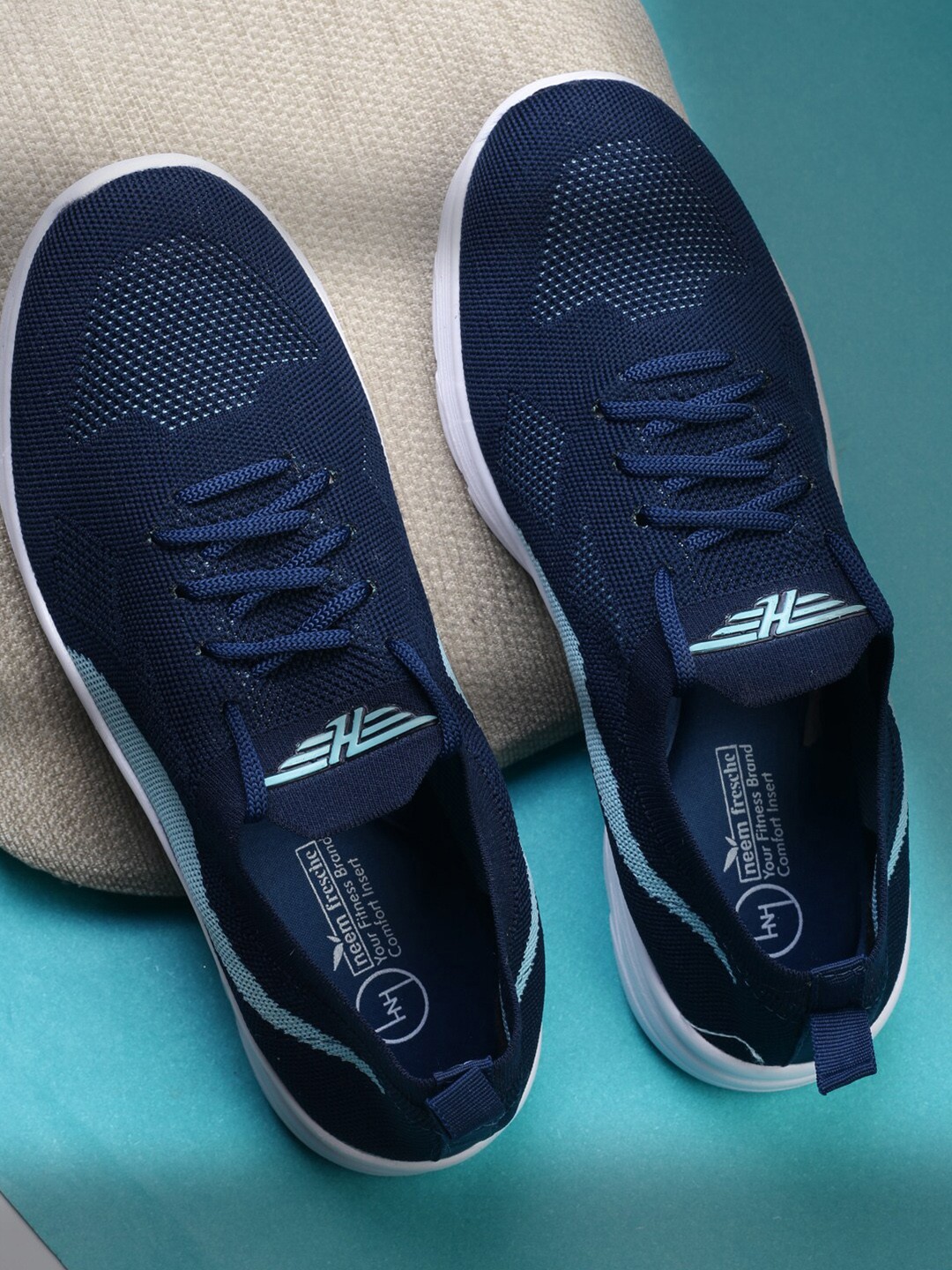 

Heris & Hemly Men Mesh Running Shoes, Turquoise blue