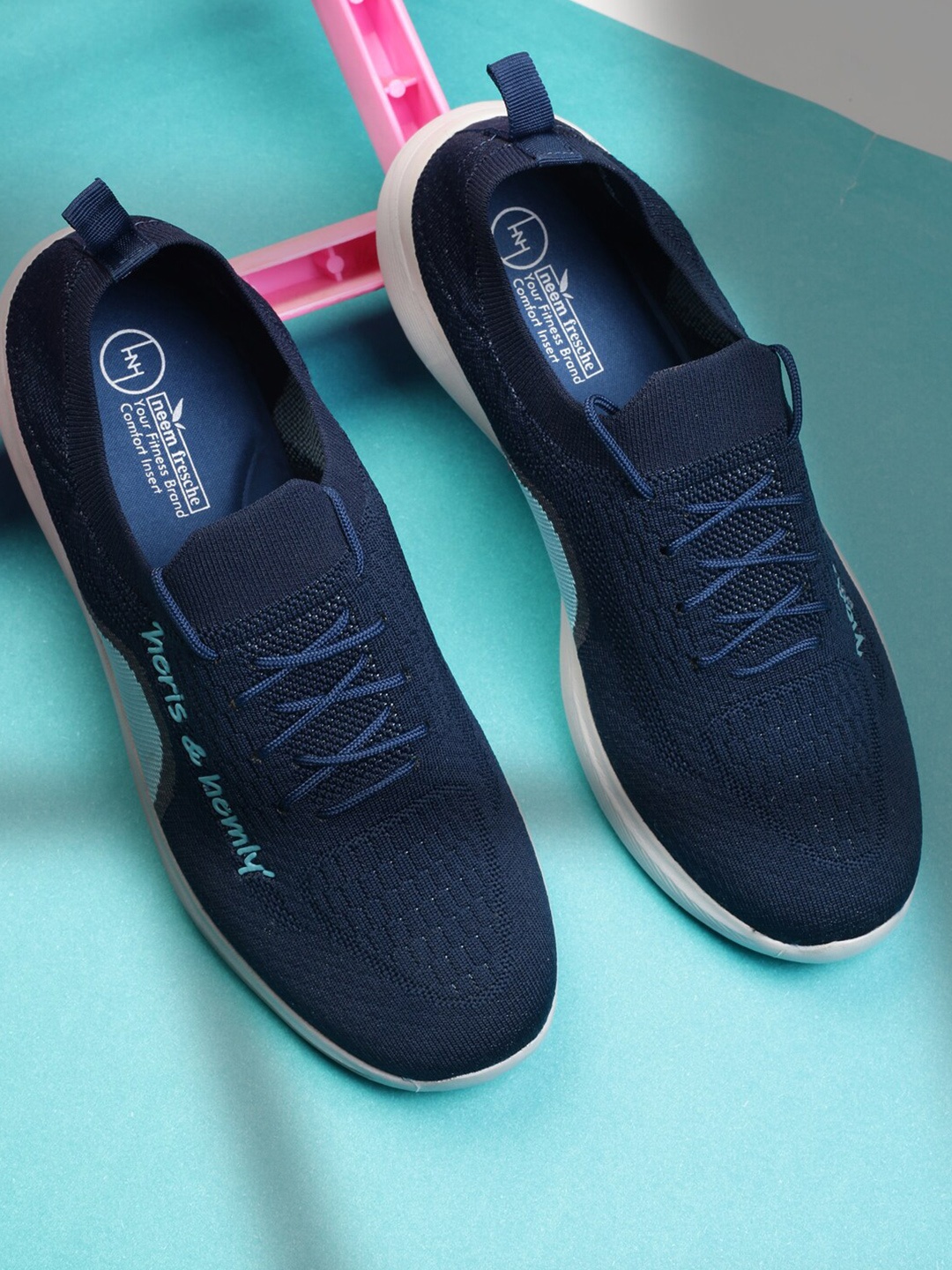

Heris & Hemly Men Mesh Running Shoes, Navy blue