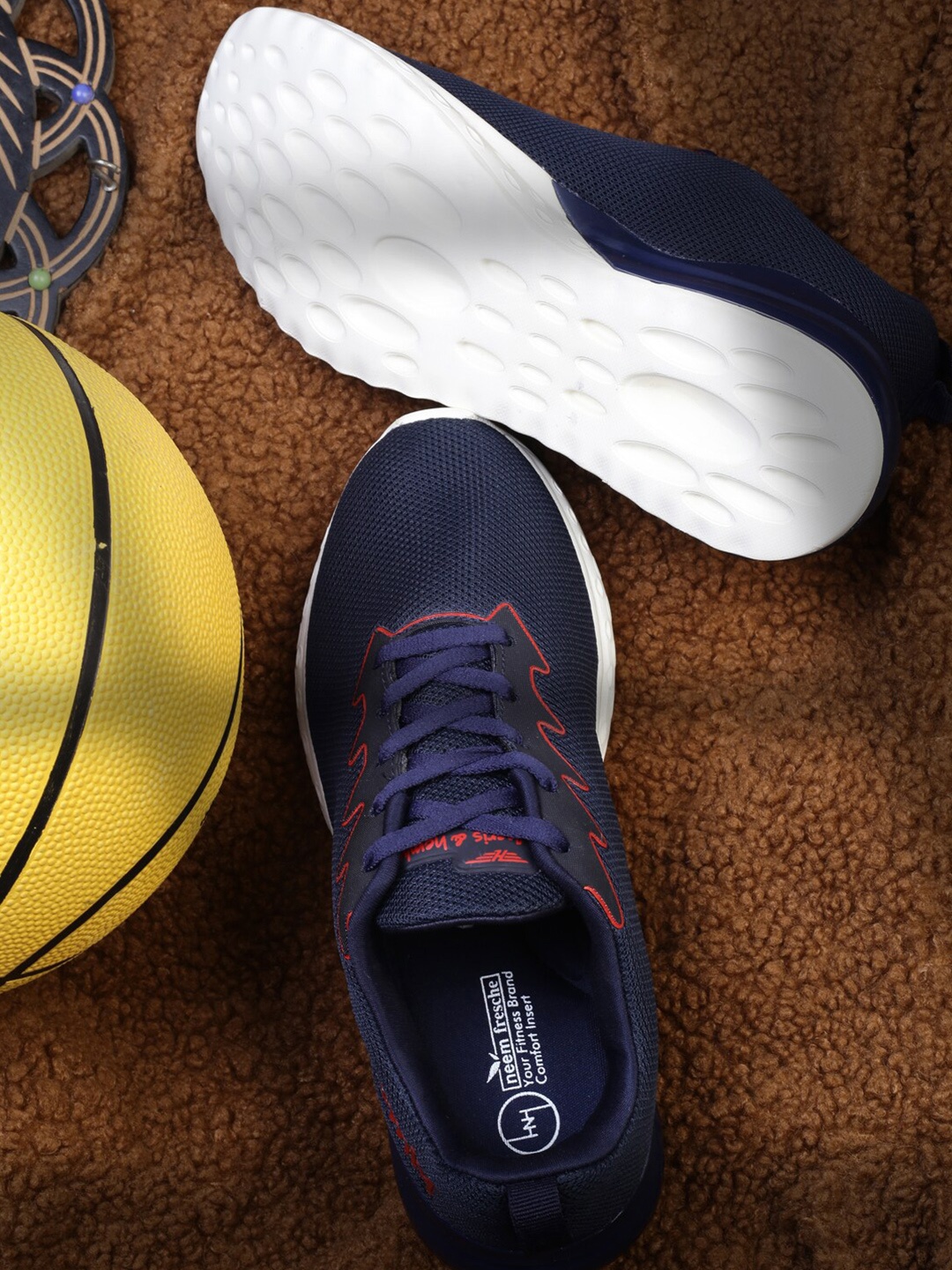 

Heris & Hemly Men Mesh Running Shoes, Navy blue