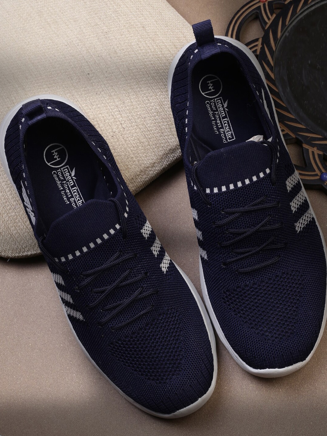 

Heris & Hemly Men Mesh Running Shoes, Navy blue