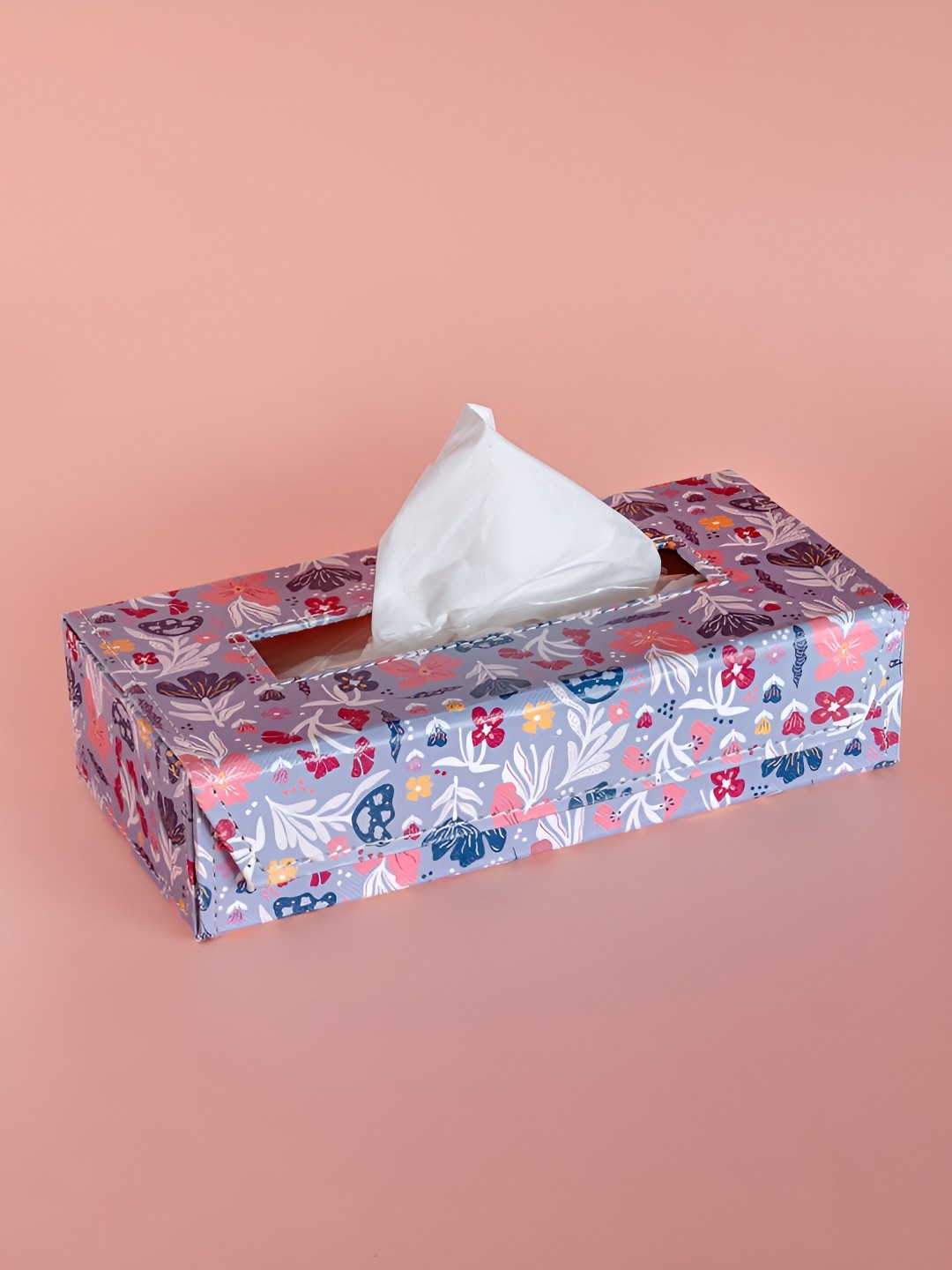

The Wishing Chair Blue Printed Leather Tissue Box