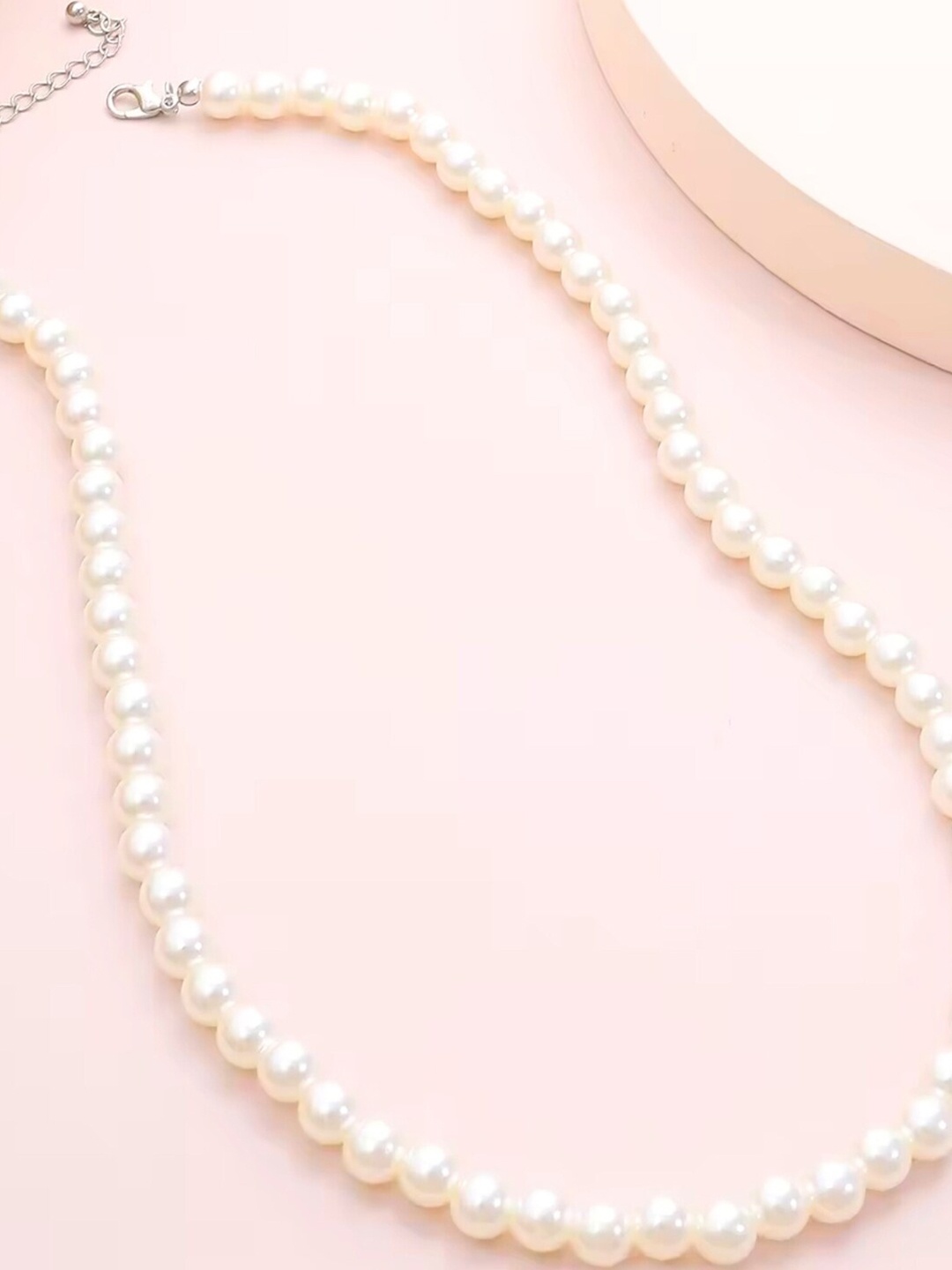 

SALVE Artificial Beads Beaded Necklace, White