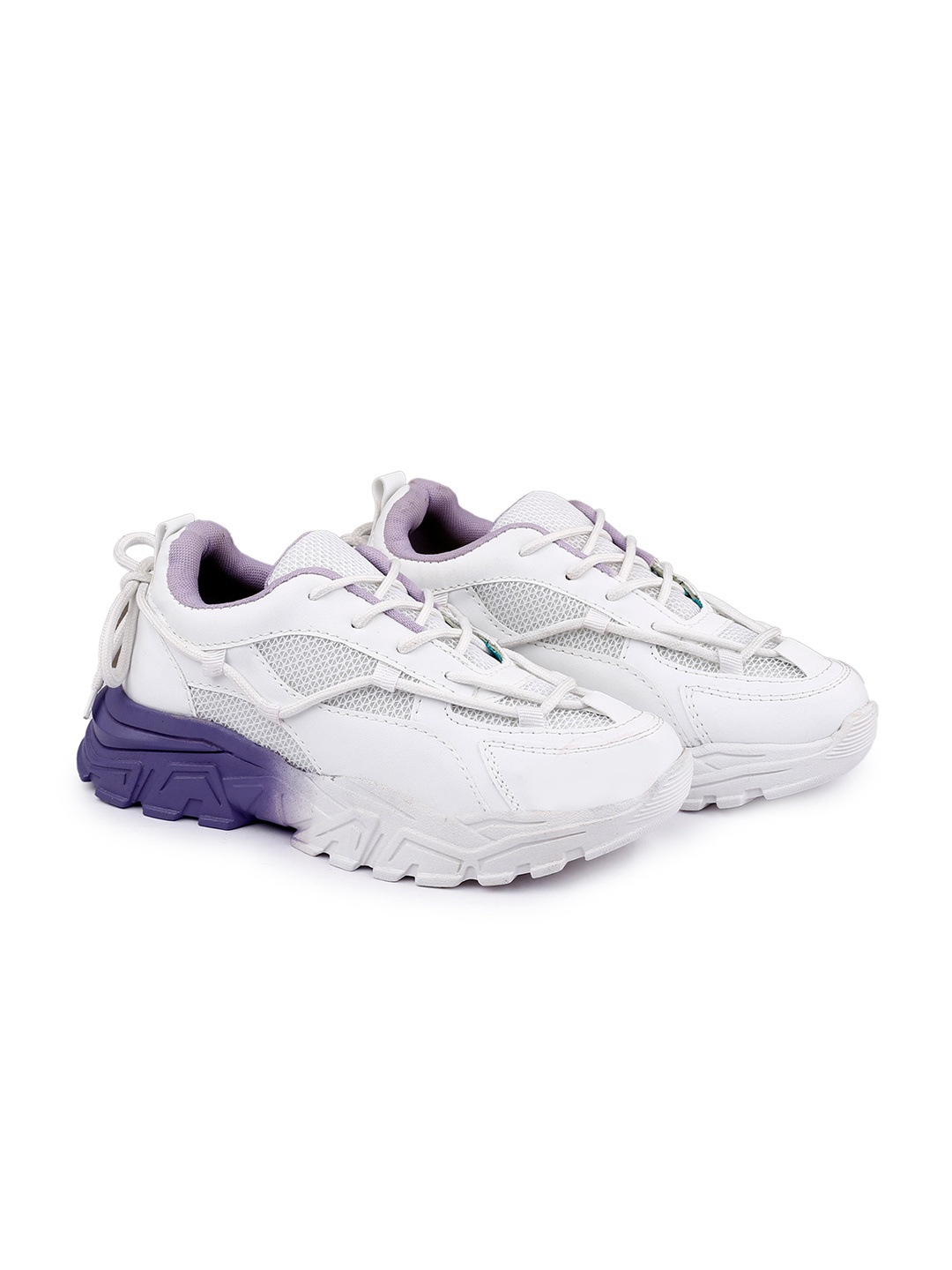 

Bxxy Women Round Toe Flymesh Mesh Sneakers, Purple