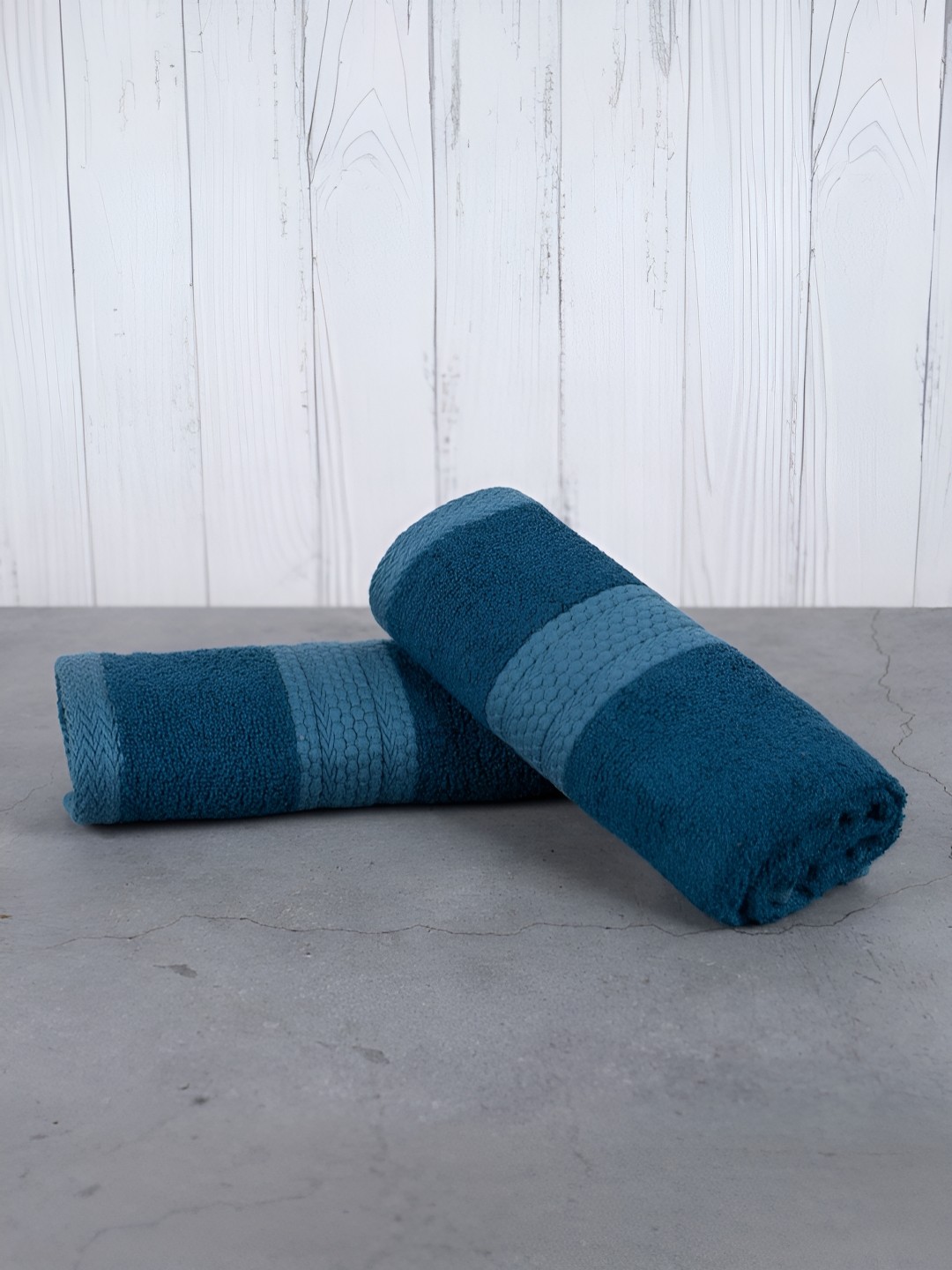 

BePlush Blue 2 Pieces 450 GSM Bamboo & Cotton Ultra Soft Hand Towels