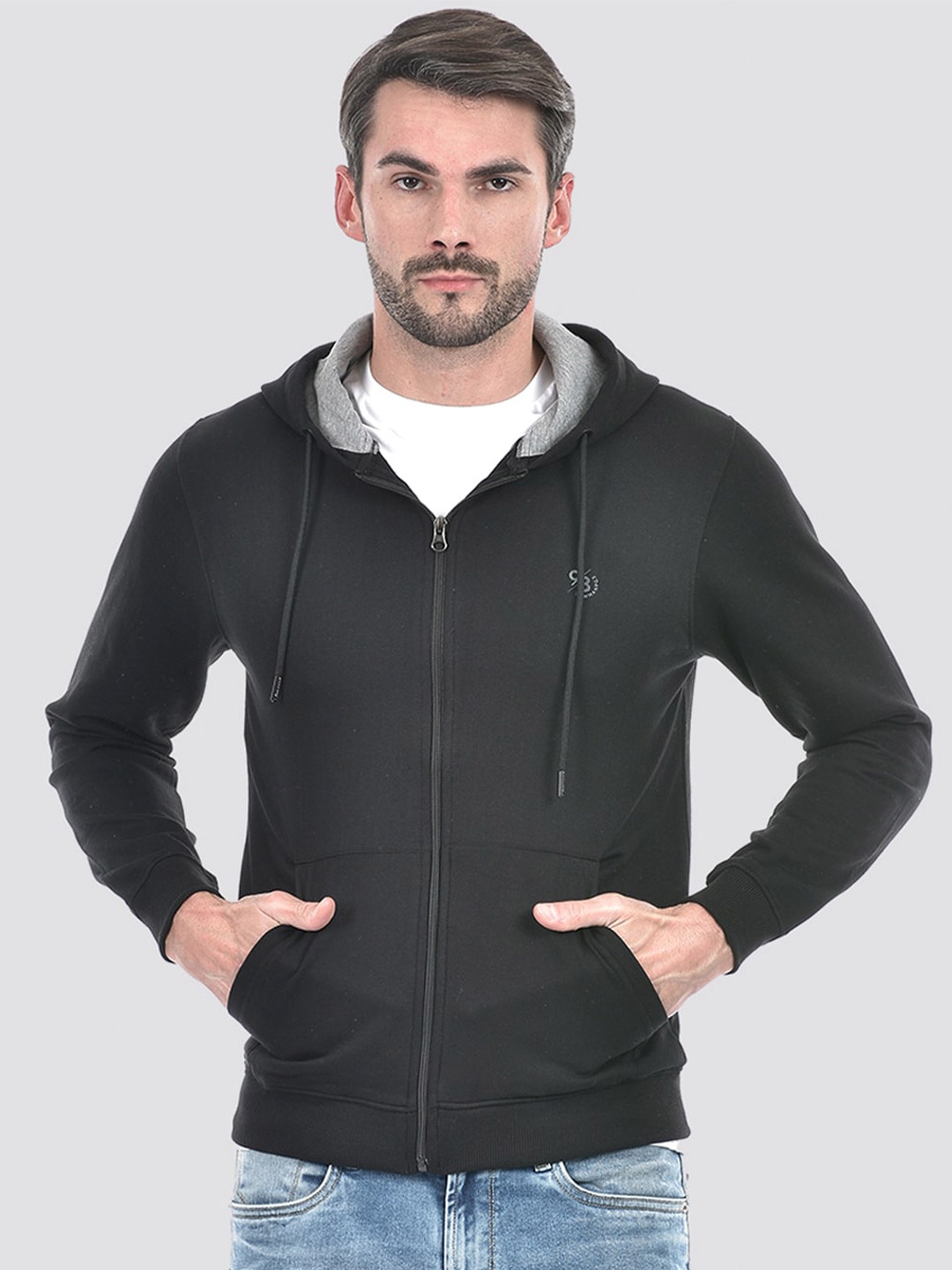 

Lawman pg3 Hooded Front Open Sweatshirt, Black