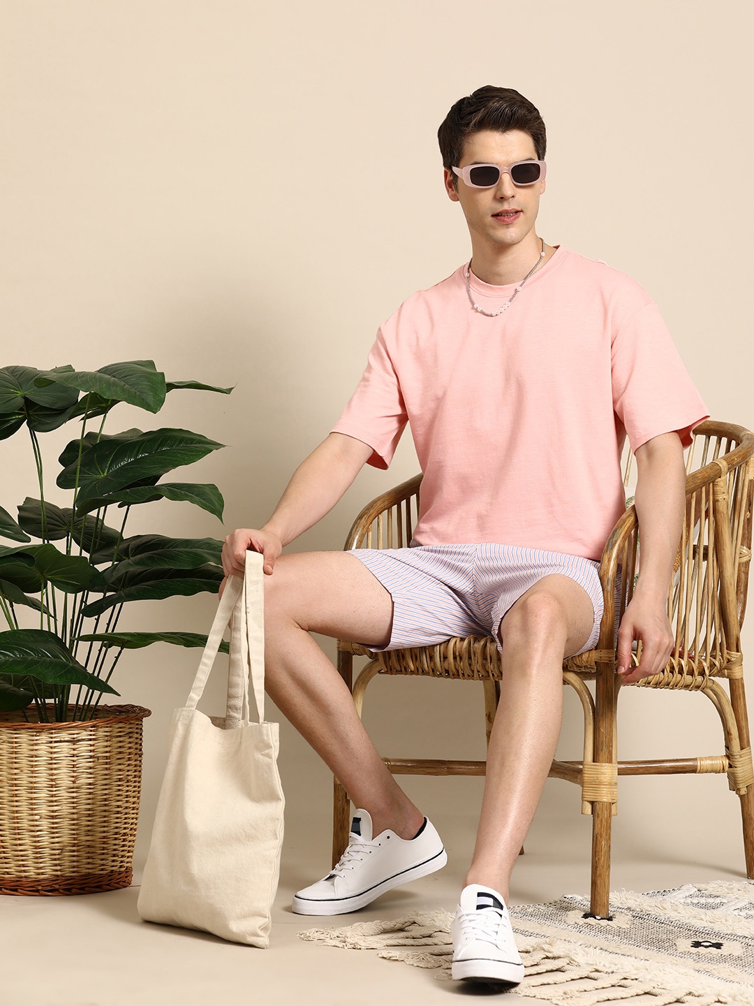 

Mast & Harbour Men T-shirt, Peach