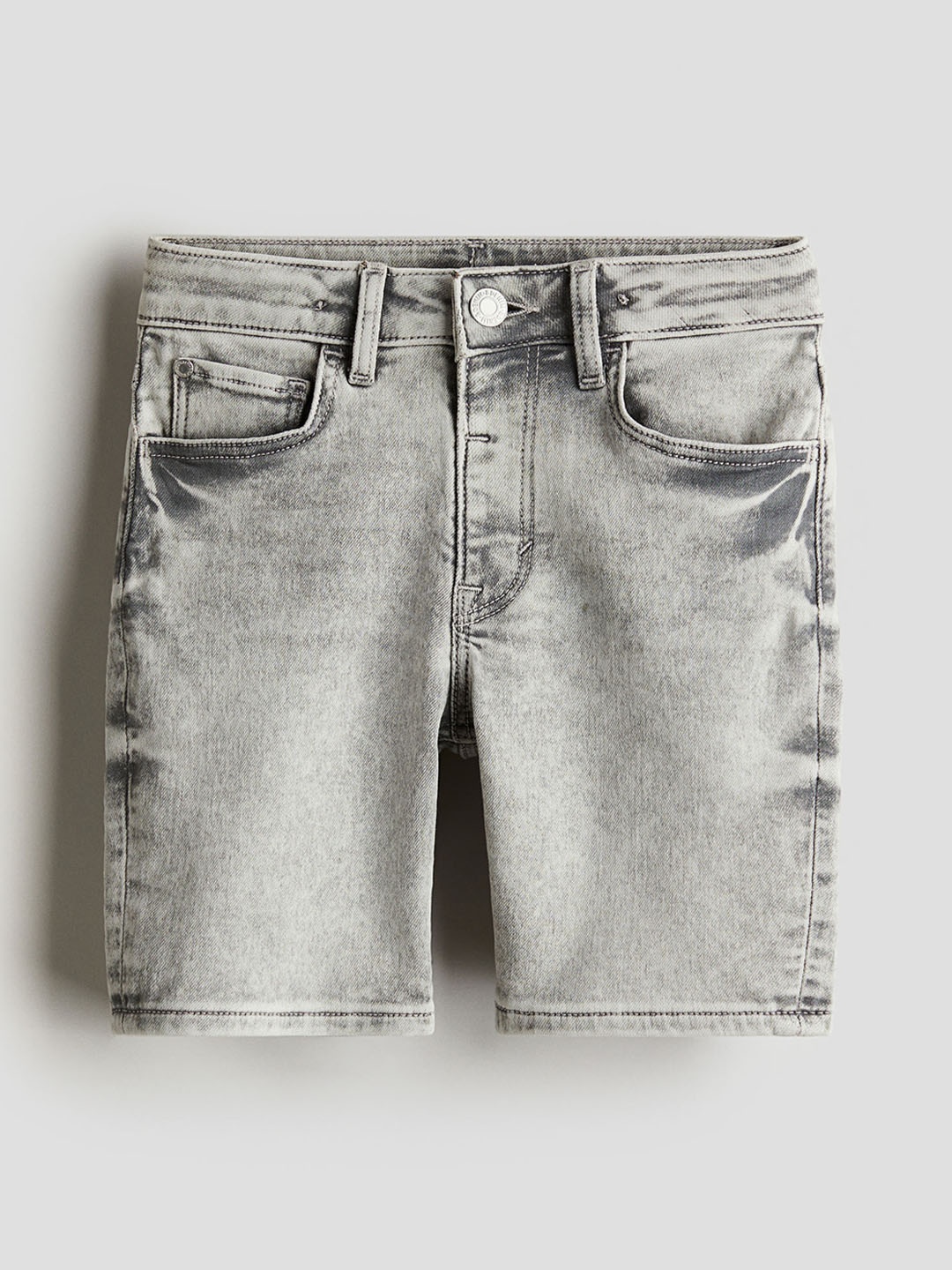 

H&M Boys Super Soft Denim Shorts, Grey