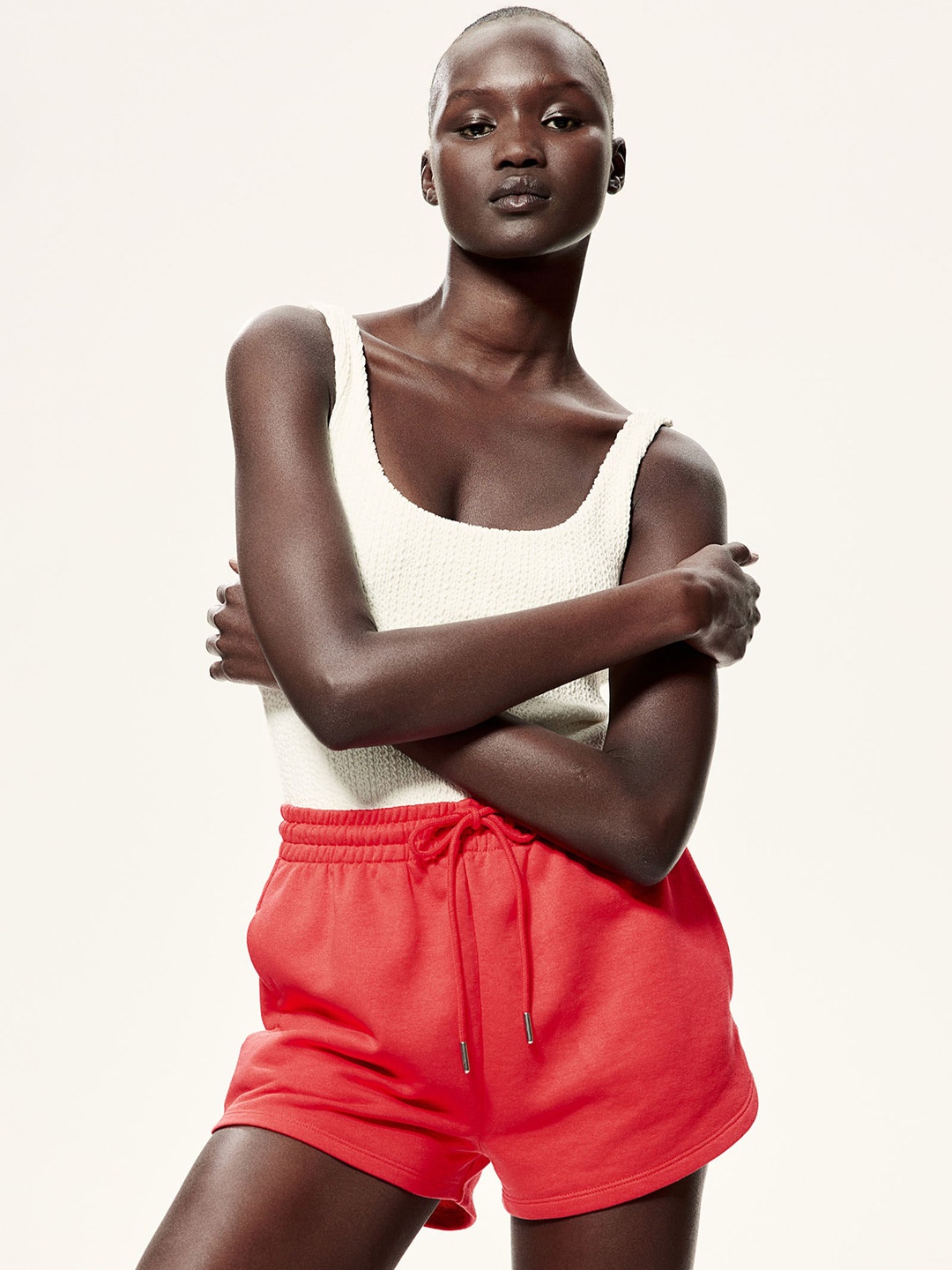 

H&M Women Sweatshorts, Red