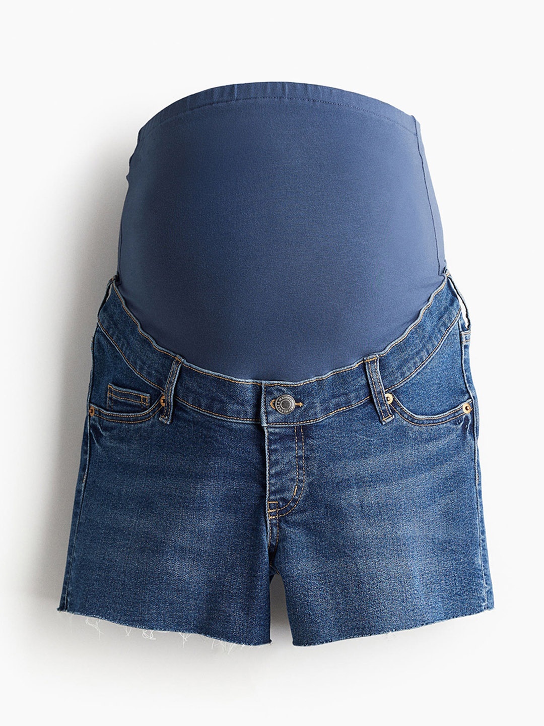 

H&M Women MAMA Denim Shorts, Blue