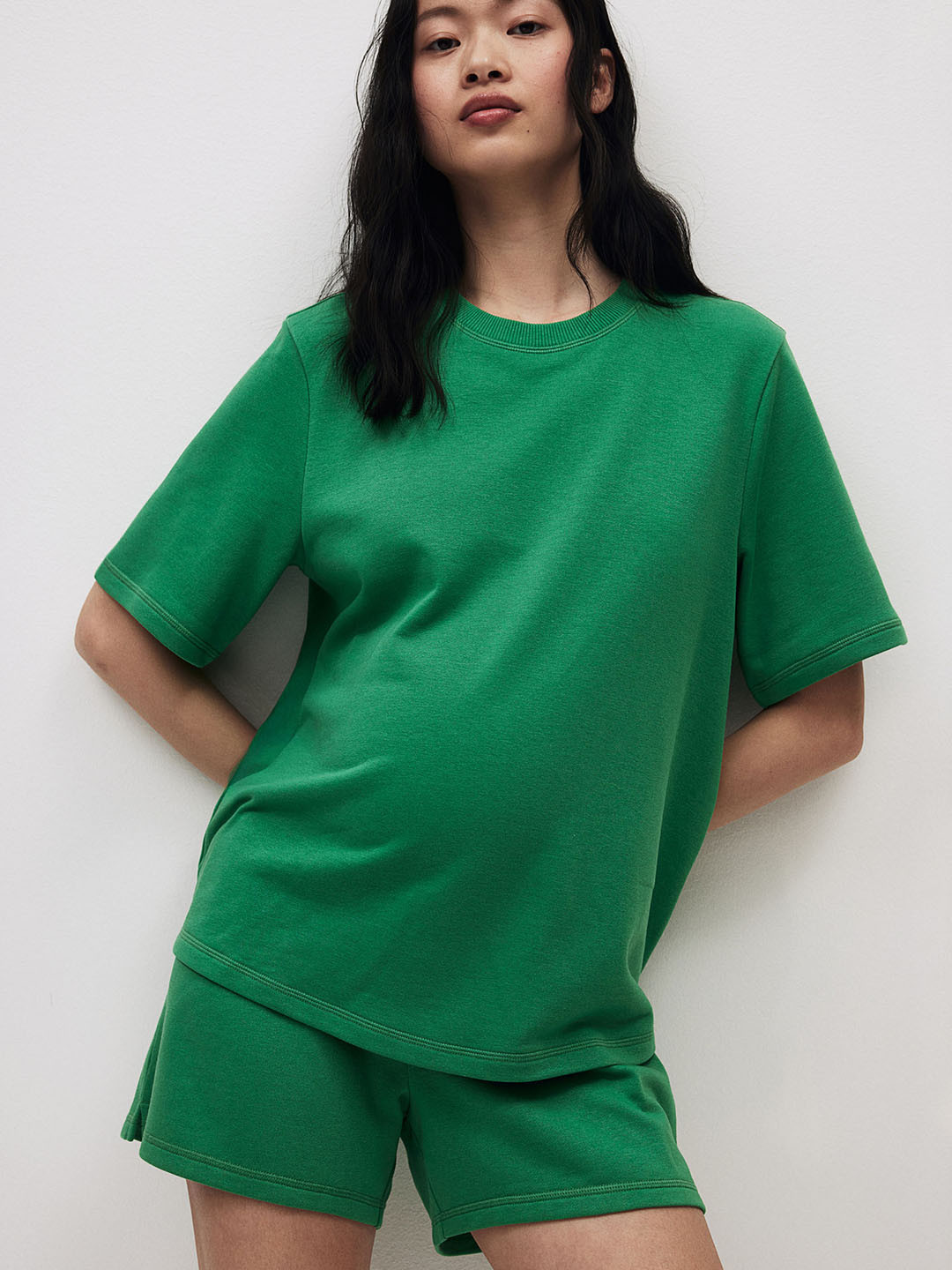 

H&M MAMA 2-Piece Sweatshirt Set, Green