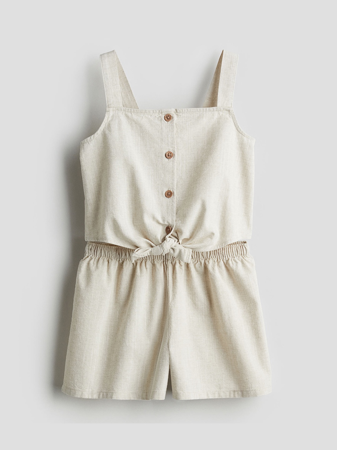 

H&M Girls Pure Cotton 2-Piece Set, Beige