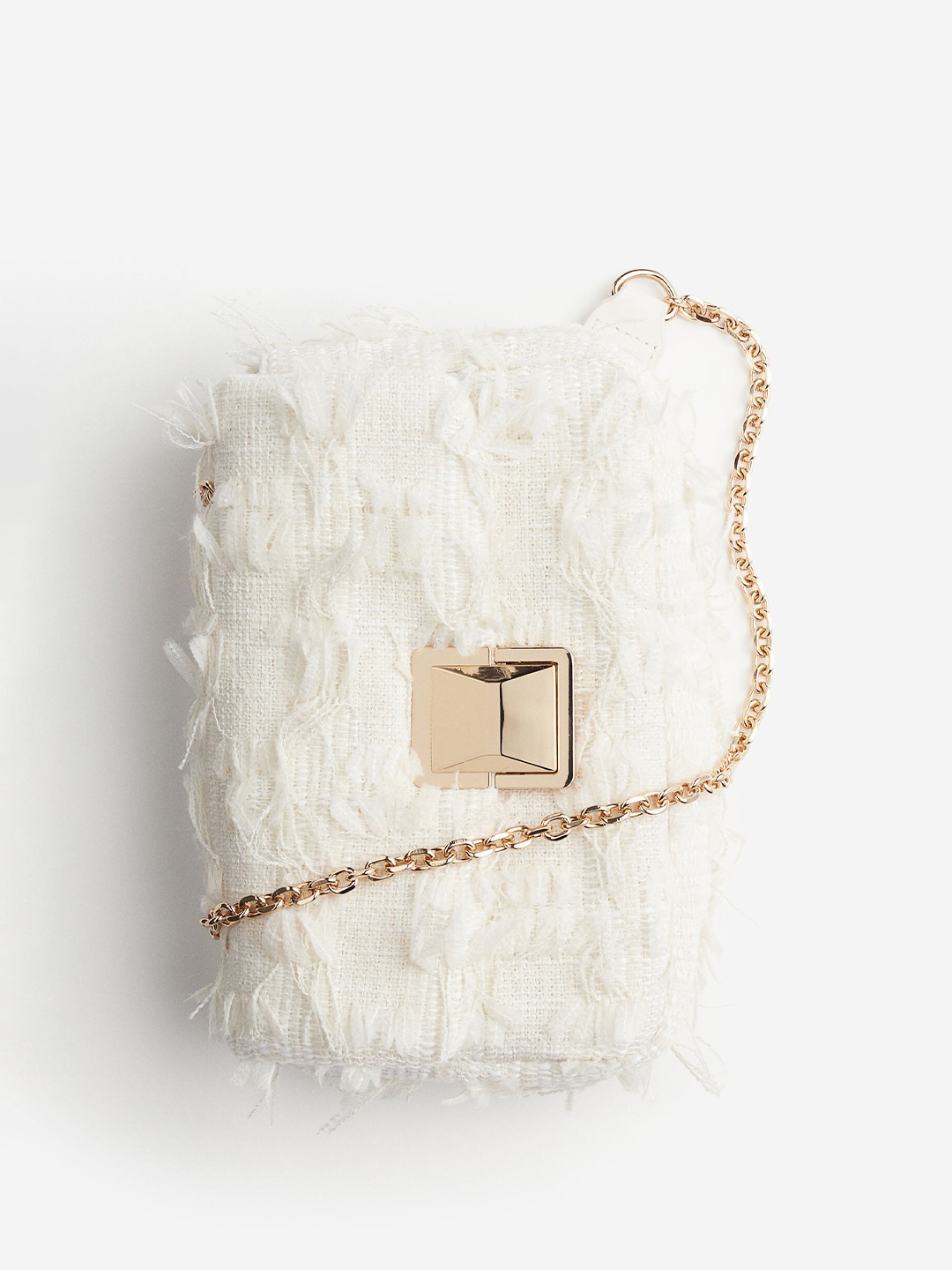 

H&M Textured-Weave Crossbody Bag, White