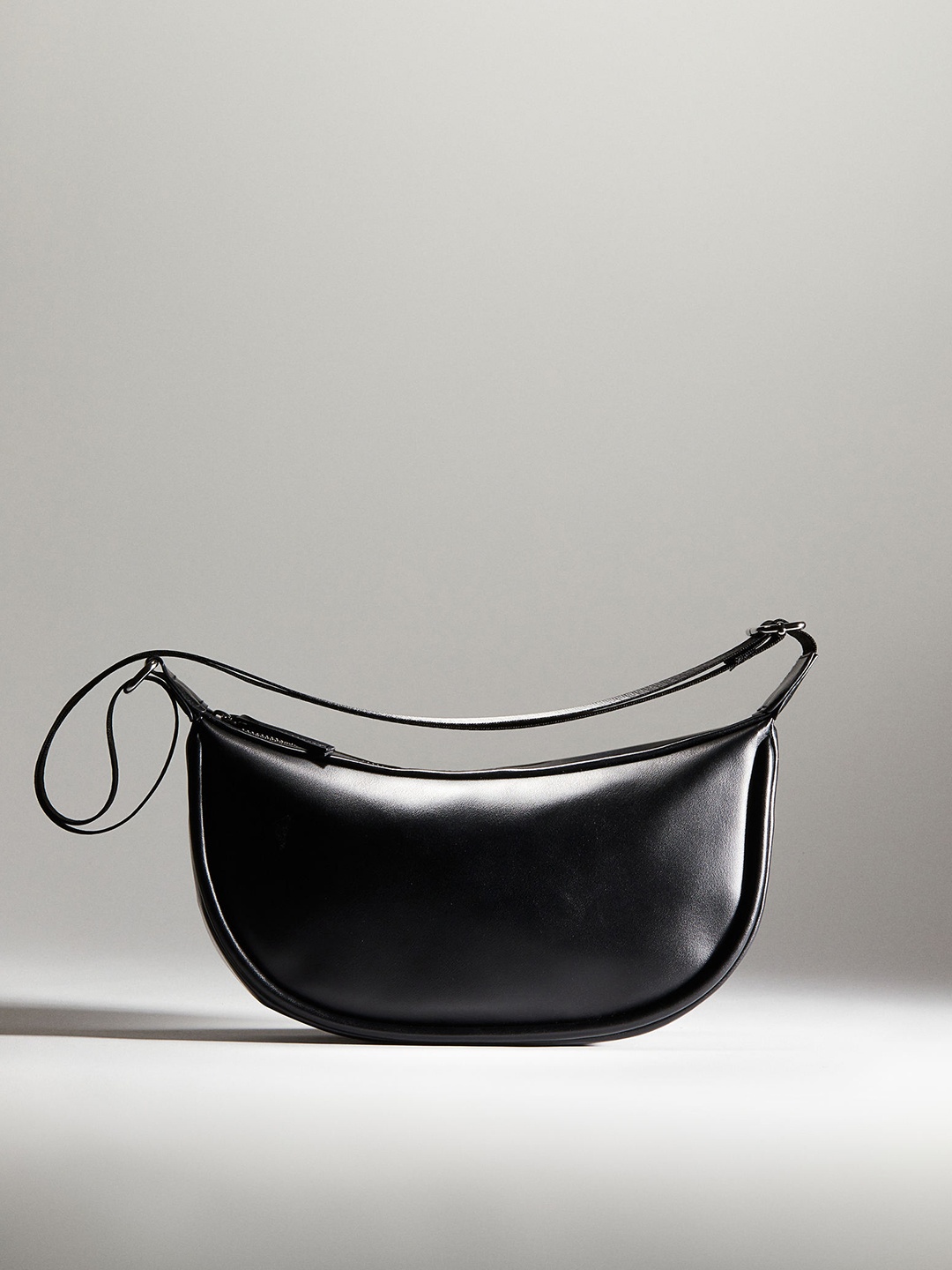 

H&M Coated Crossbody Bag, Black