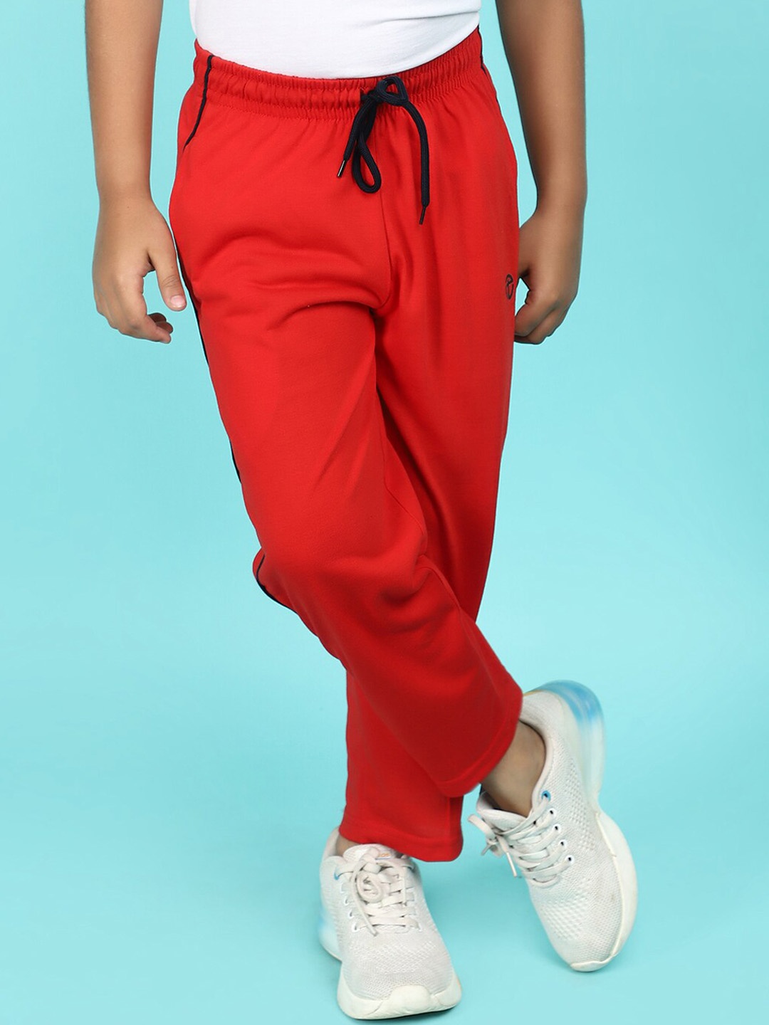

V-Mart Boys Mid Rise Cotton Joggers, Red