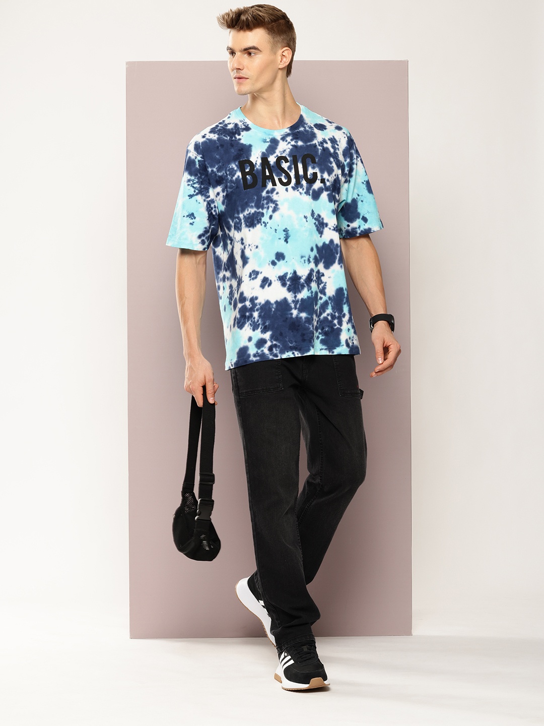 

DILLINGER Men Tie & Dye Oversized T-shirt, Multi