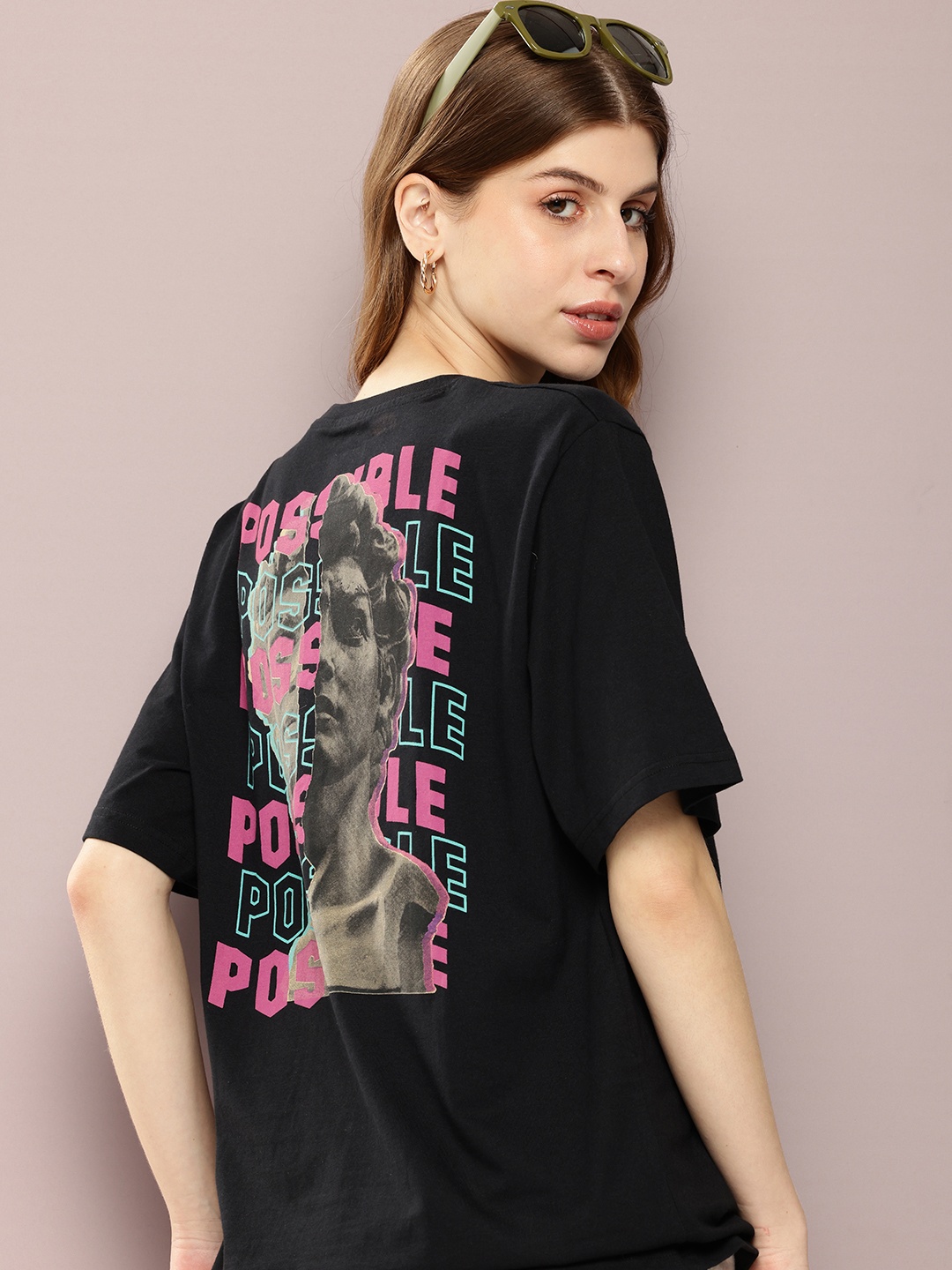 

DILLINGER Women Graphic Printed T-shirt, Black
