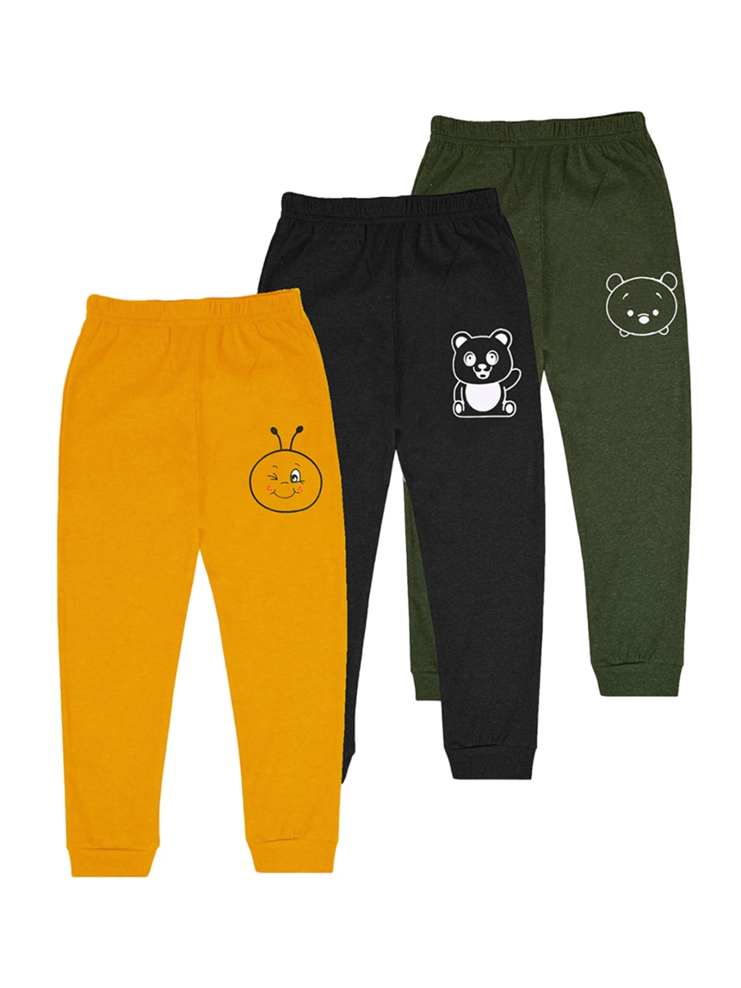 

BAESD Infant Boys Pack Of 3 Mid Rise Joggers, Black