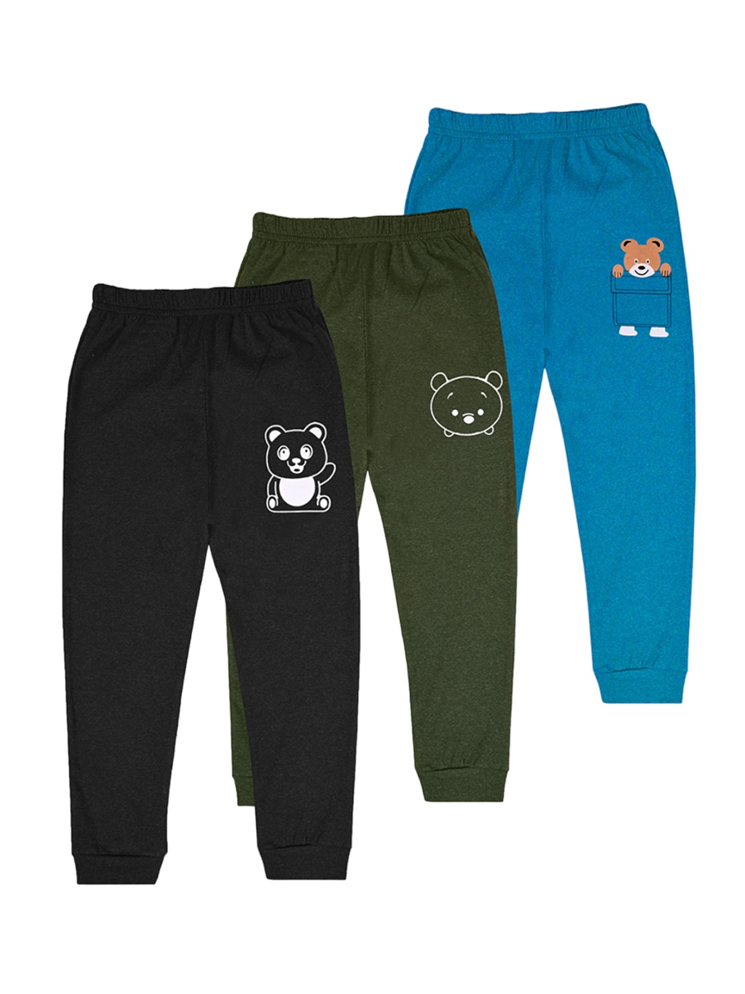 

BAESD Infant Boys Pack Of 3 Mid Rise Joggers, Blue
