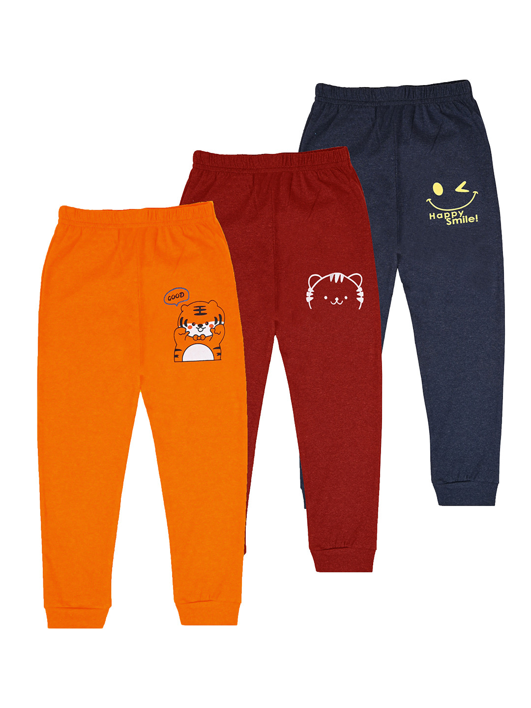 

BAESD Infant Boys Pack Of 3 Graphic Printed Joggers, Black