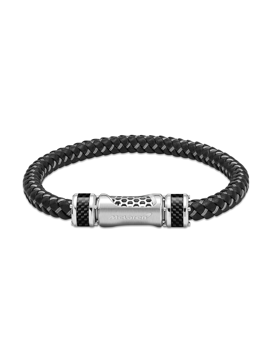 

McLAREN Men Wraparound Bracelet, Silver