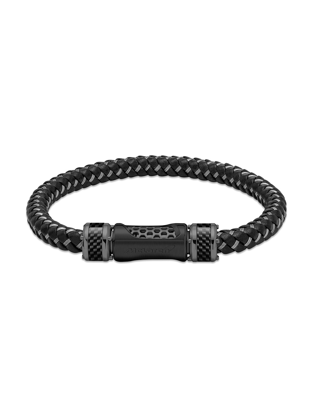 

McLAREN Men Wraparound Bracelet, Black