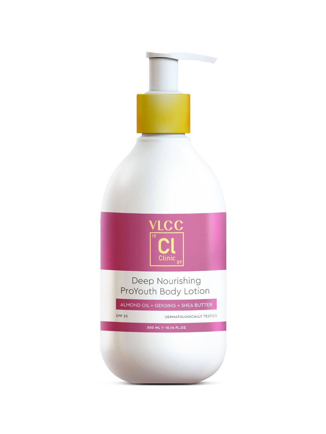 

VLCC Clinic Deep Nourishing ProYouth Body Lotion SPF 25 With Almond Oil & Aloe Vera-300 ml, Purple