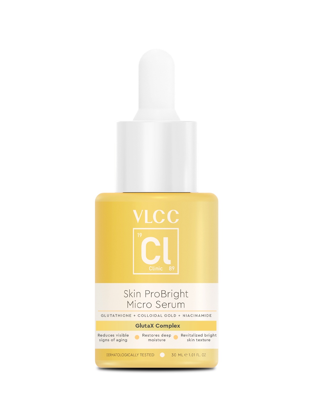 

VLCC Clinic Skin ProBright Micro Serum with Glutathione & Niacinamide - 30 ml, Yellow