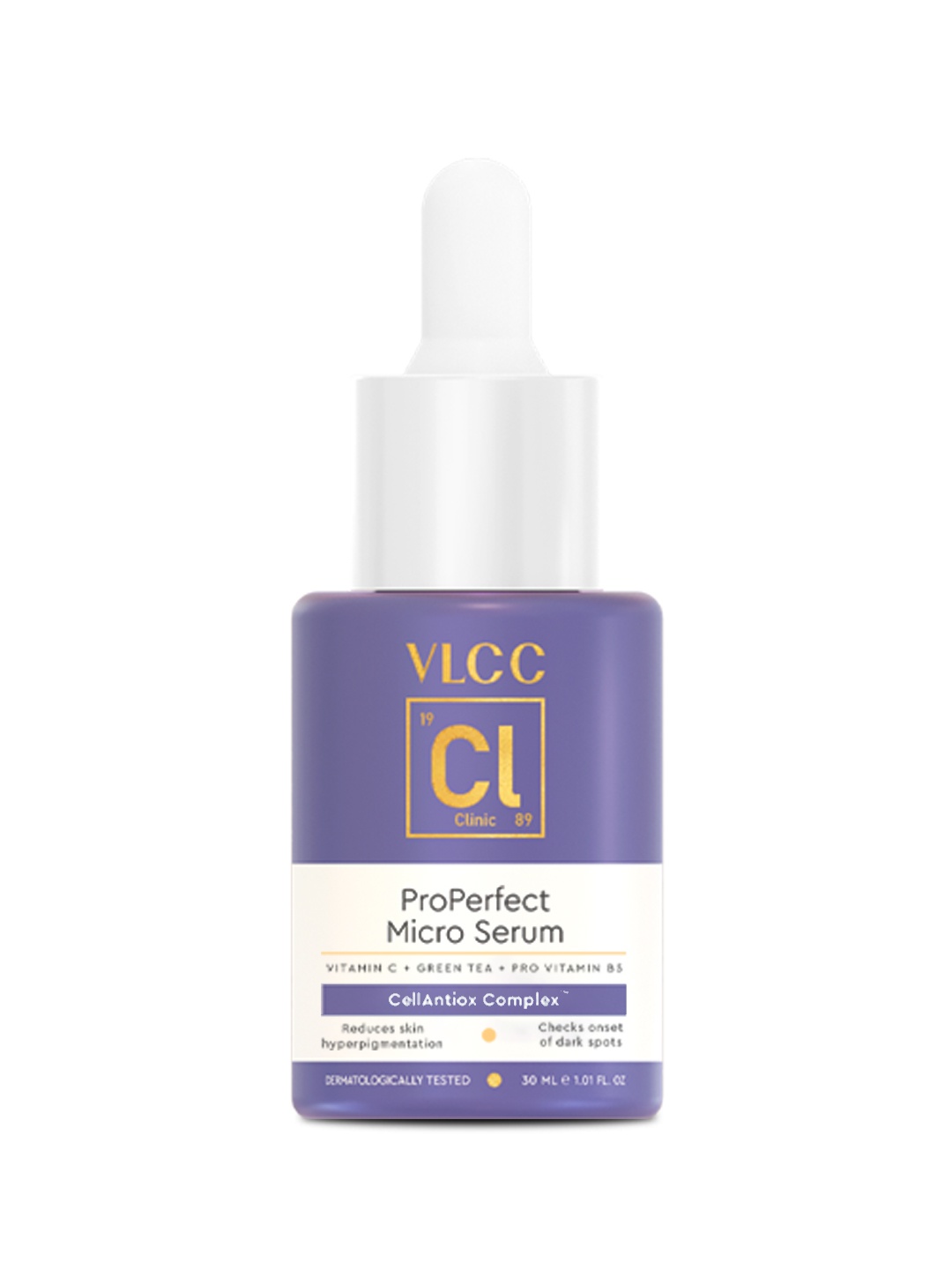 

VLCC Clinic ProPerfect Micro Serum CellAntiox Complex With Vit C & Green Tea-30ml, Purple