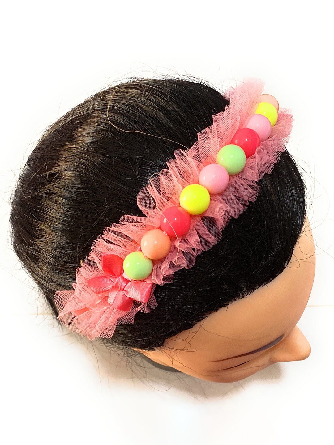 

BAESD Girls Beaded Hairband, Peach