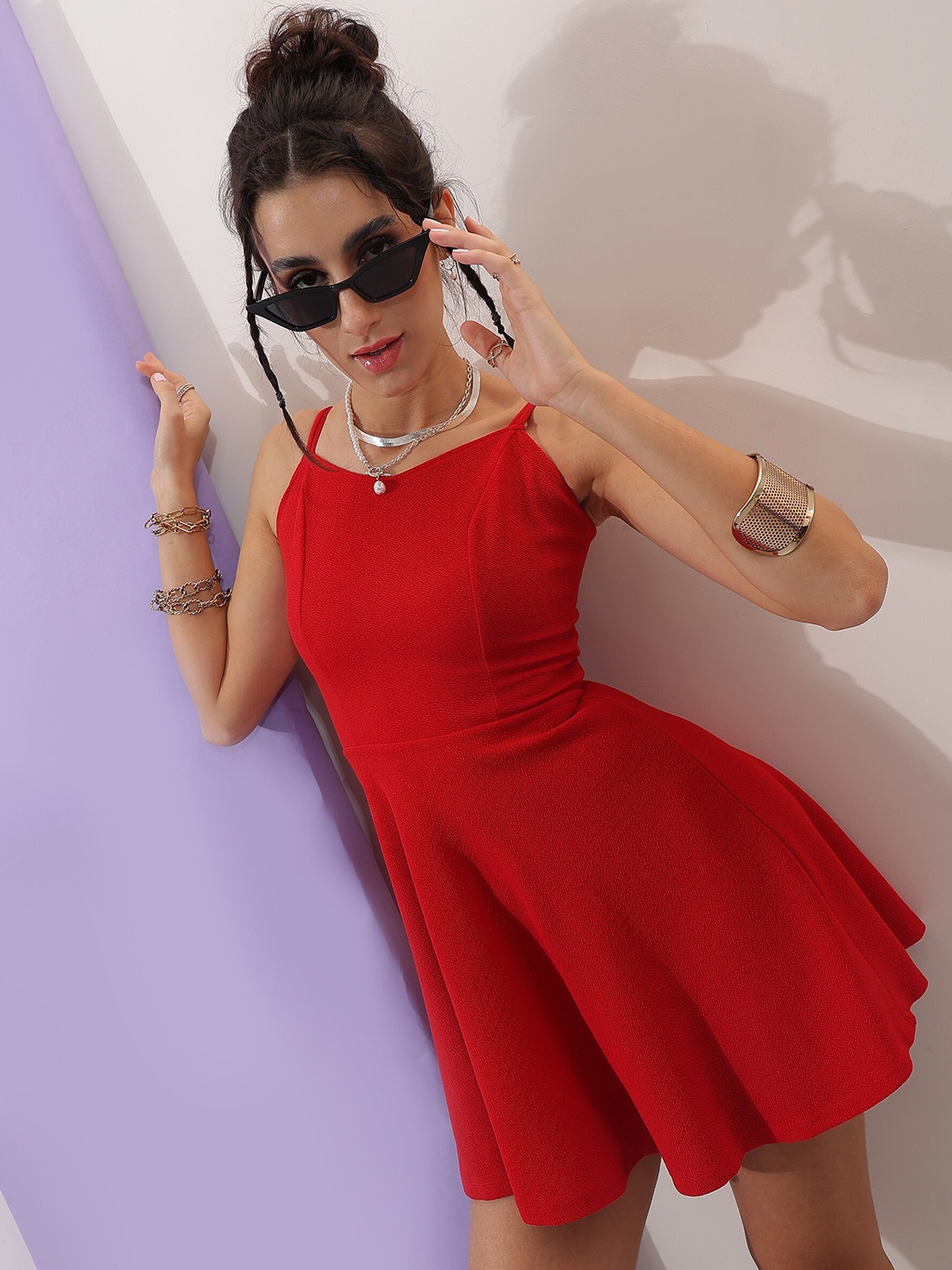 

Veni Vidi Vici Bodycon Dress, Red