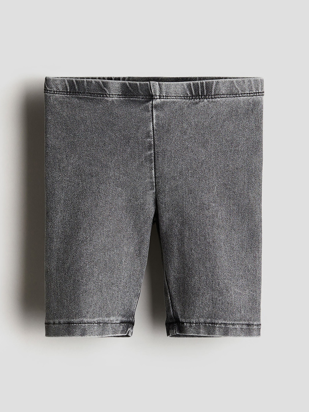 

H&M Girls Washed-Look Cycling Shorts, Grey