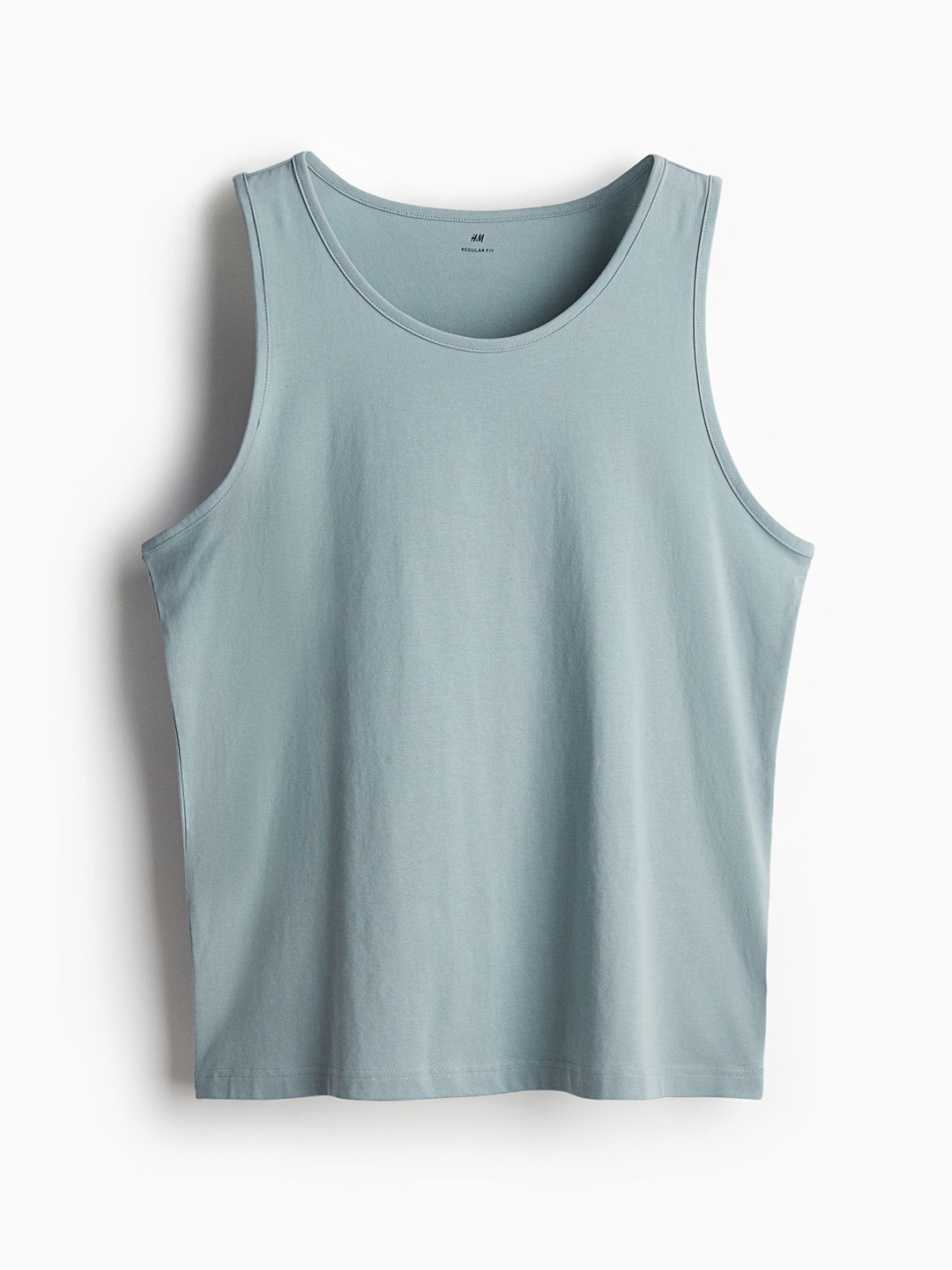 

H&M Men Regular Fit Vest Top, Turquoise blue