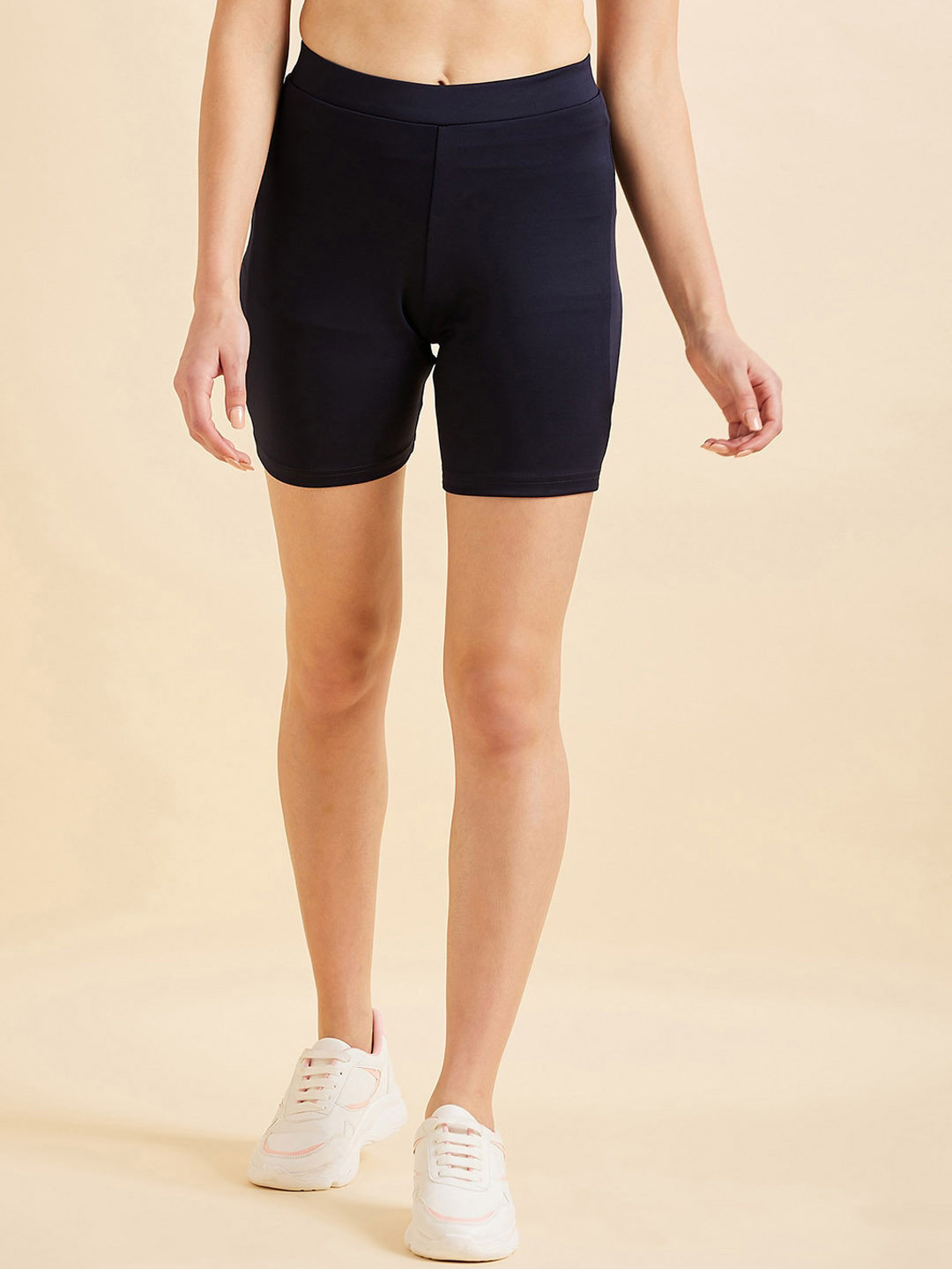 

Sweet Dreams Women Sports Shorts, Navy blue
