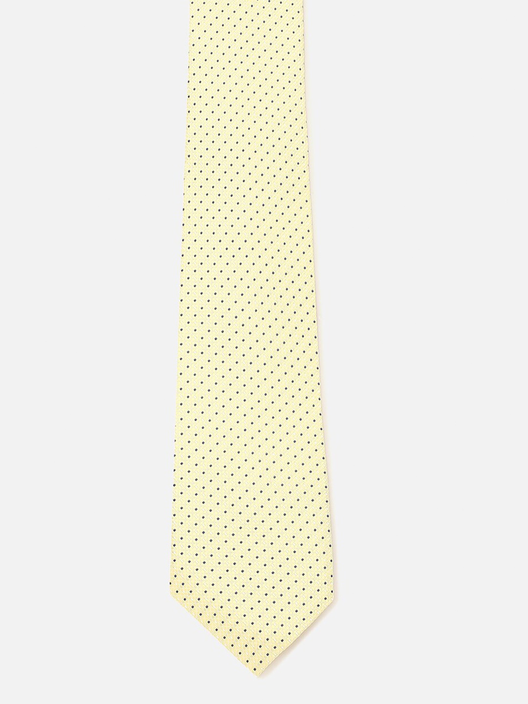 

Peter England Men Printed Skinny Tie, Yellow