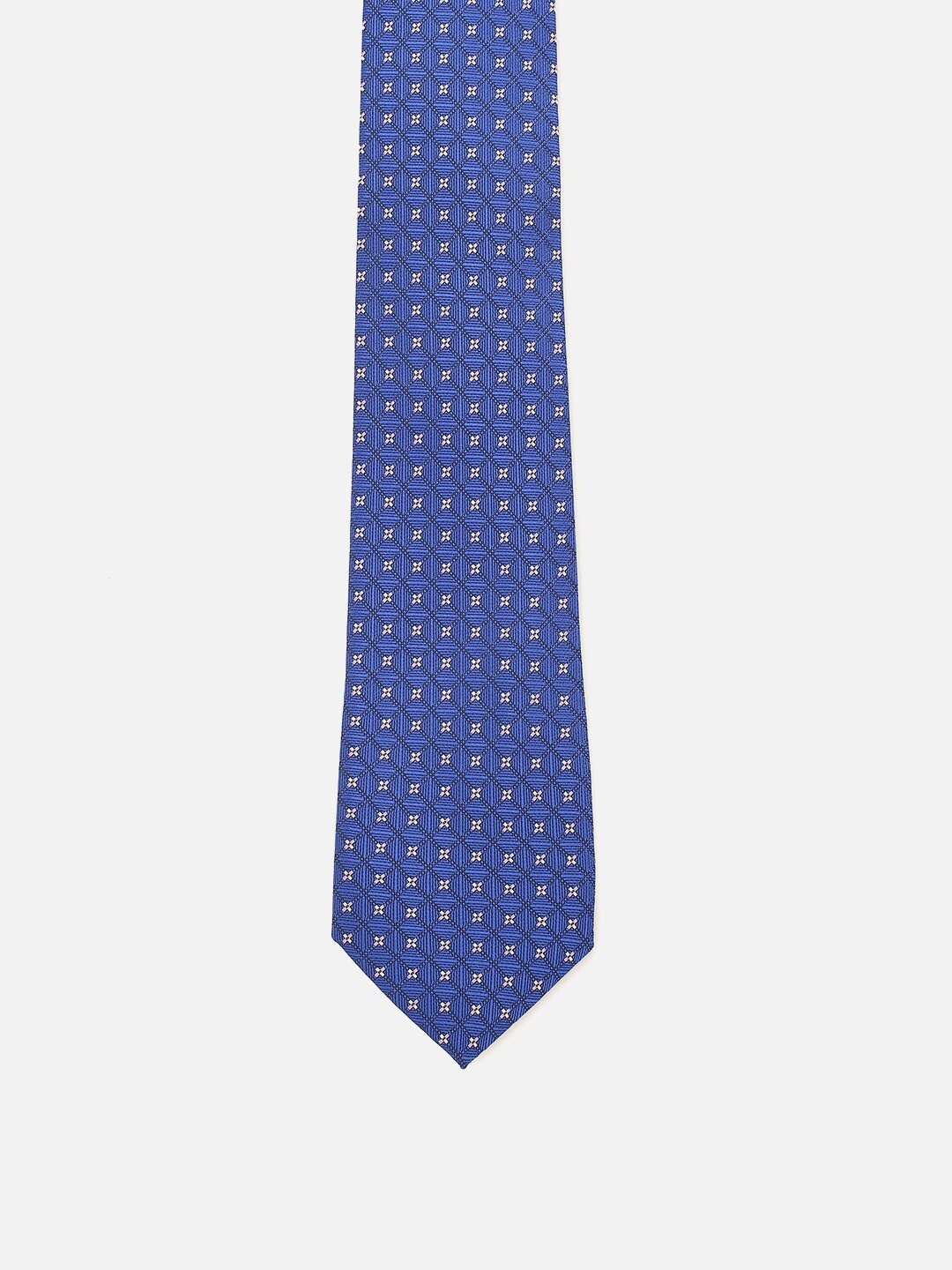 

Peter England Men Printed Skinny Tie, Navy blue