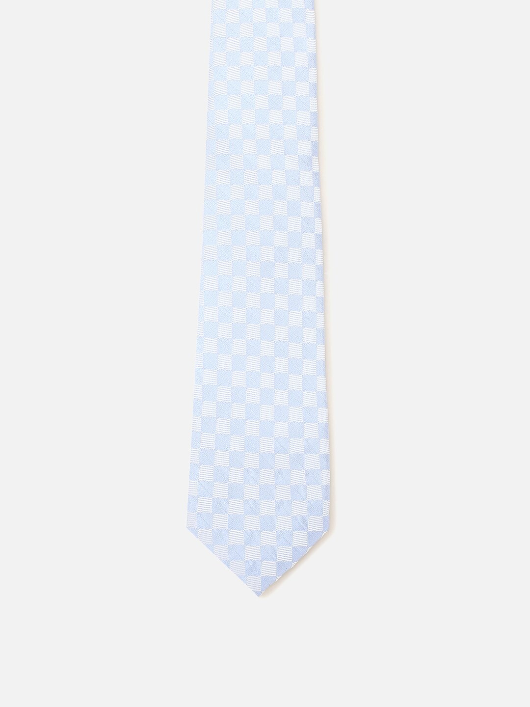 

Peter England Men Checked Skinny Tie, Blue