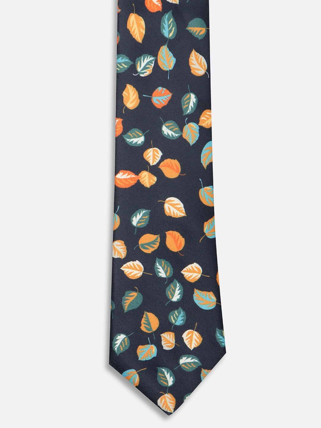 

Peter England Men Printed Skinny Tie, Navy blue