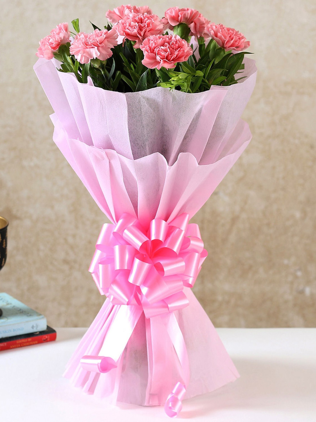 

fnp 8-Pink Carnations Fresh Flowers Bouquet