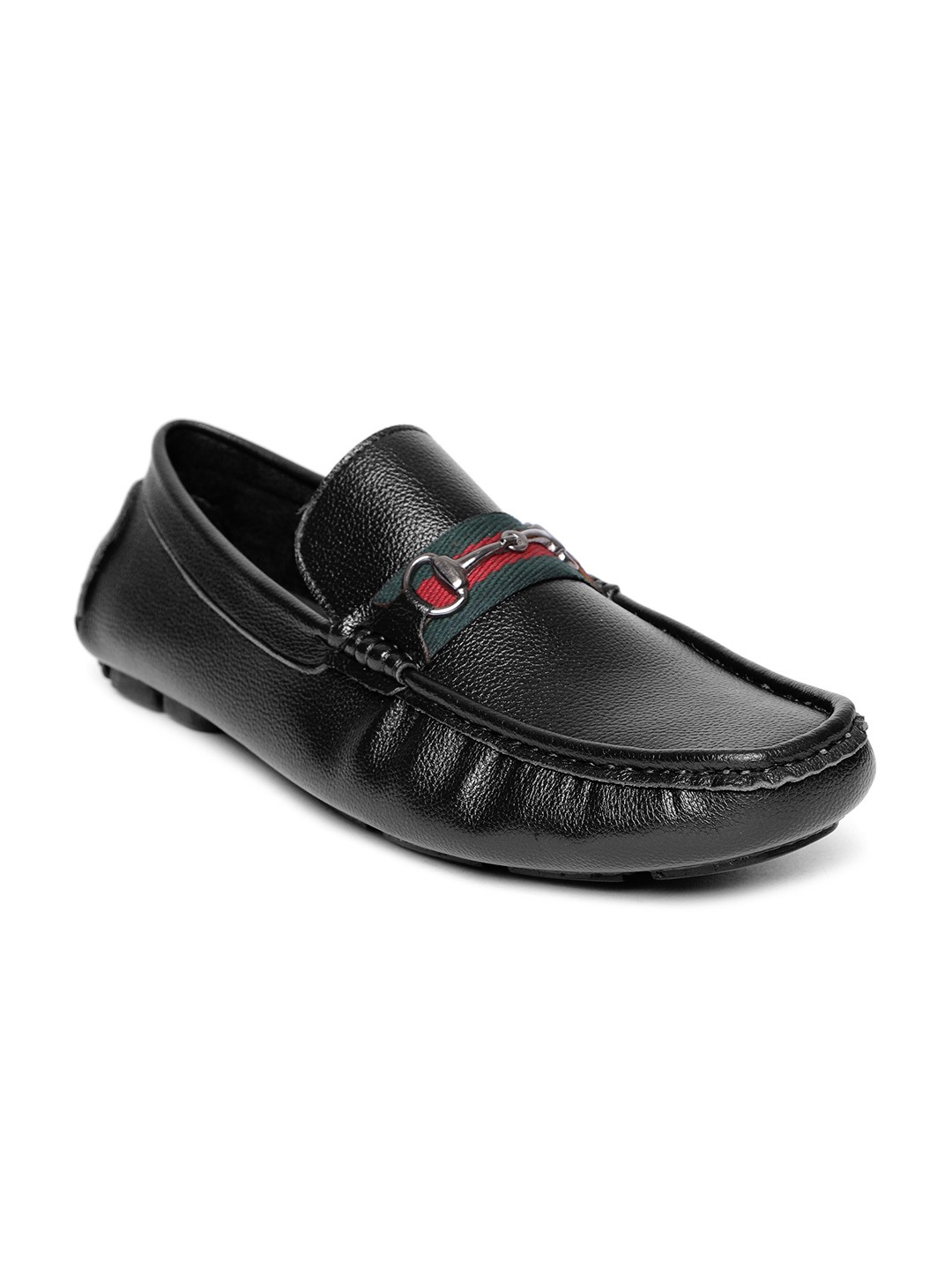 

San Frissco Men Black Driving Shoes