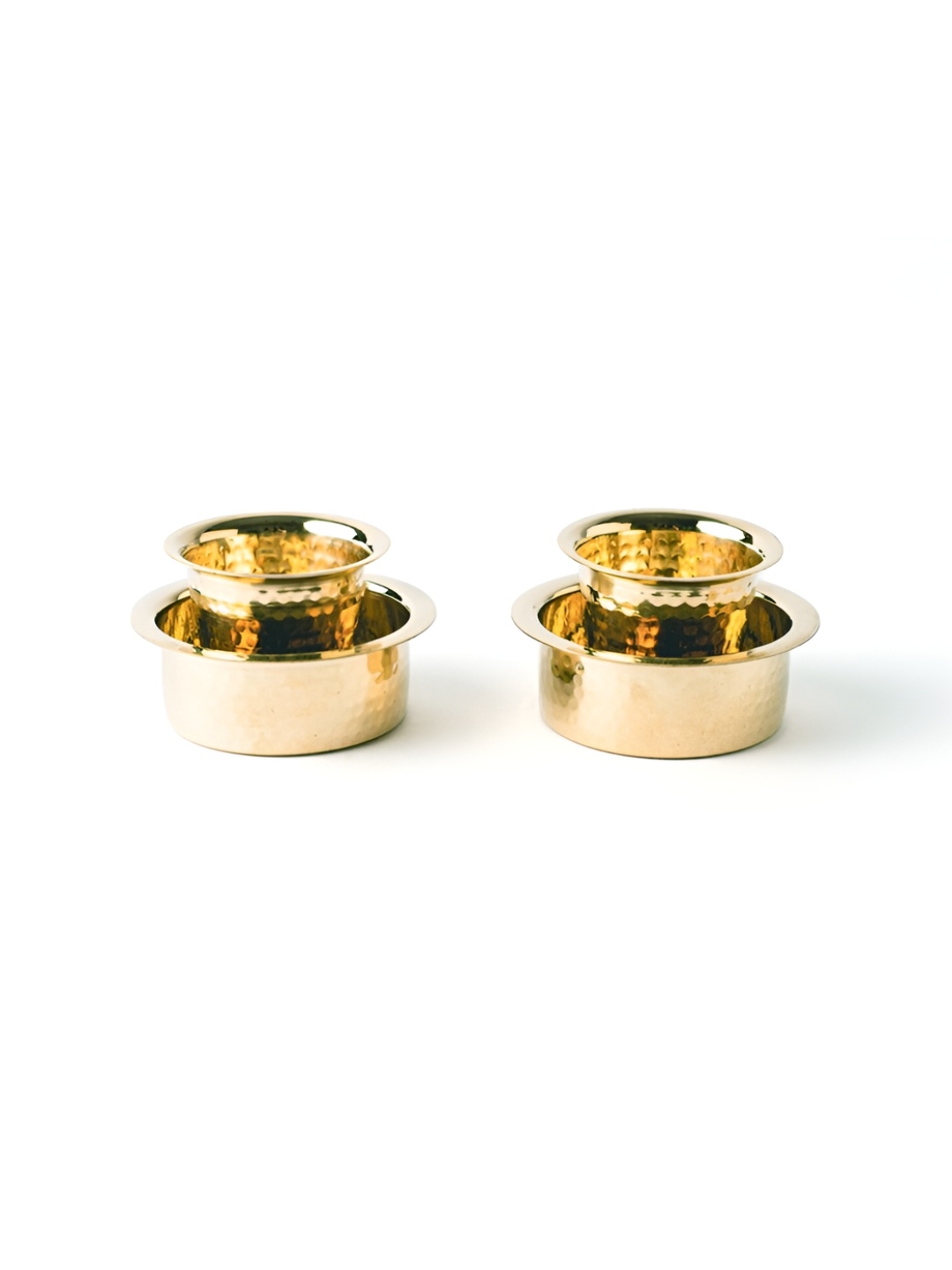 

Ekhasa Gold-Toned 4 Pieces Brass Glossy Cups & Saucer 130 ml