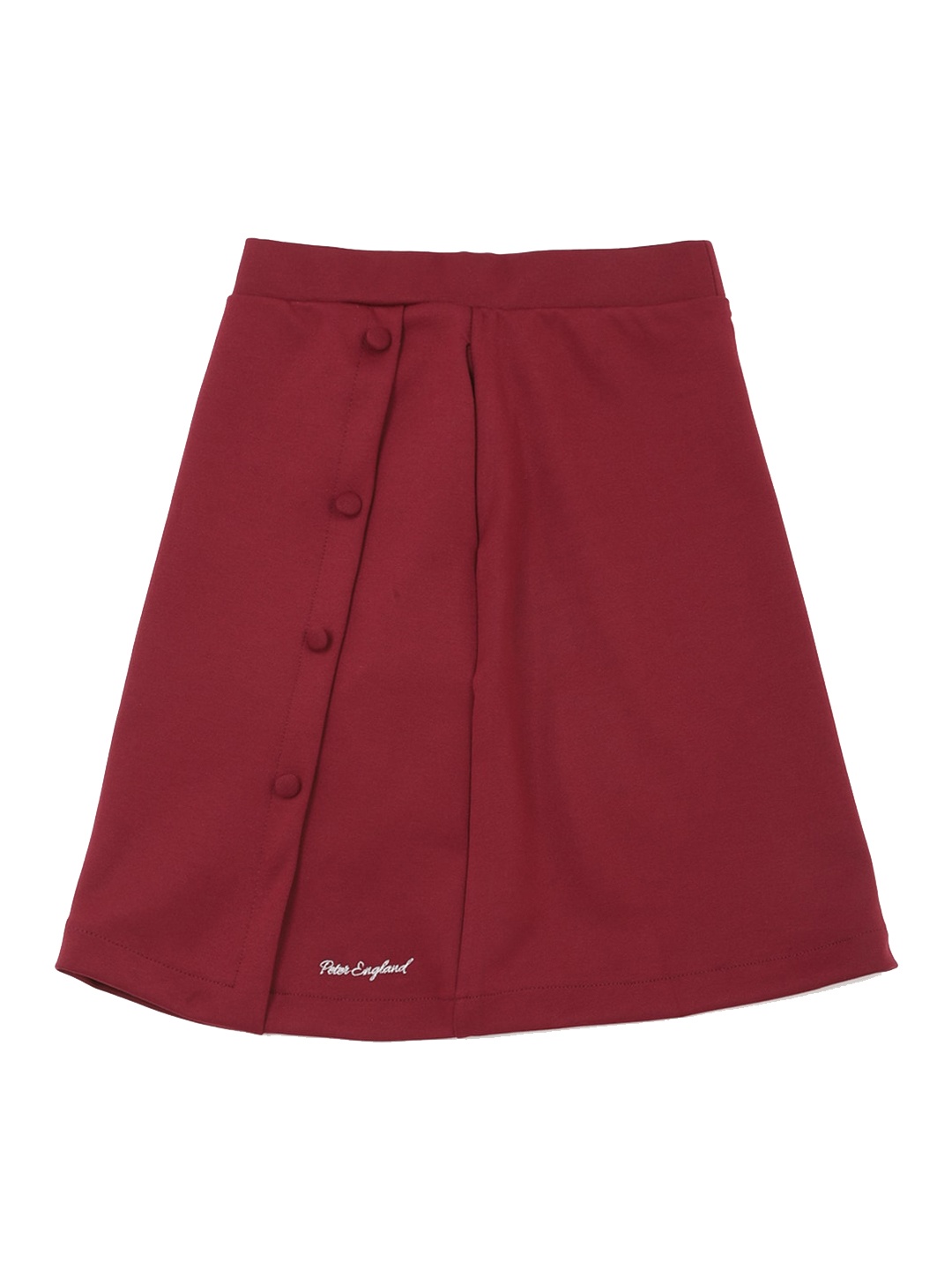 

Peter England Girls Straight Mini Skirt, Maroon