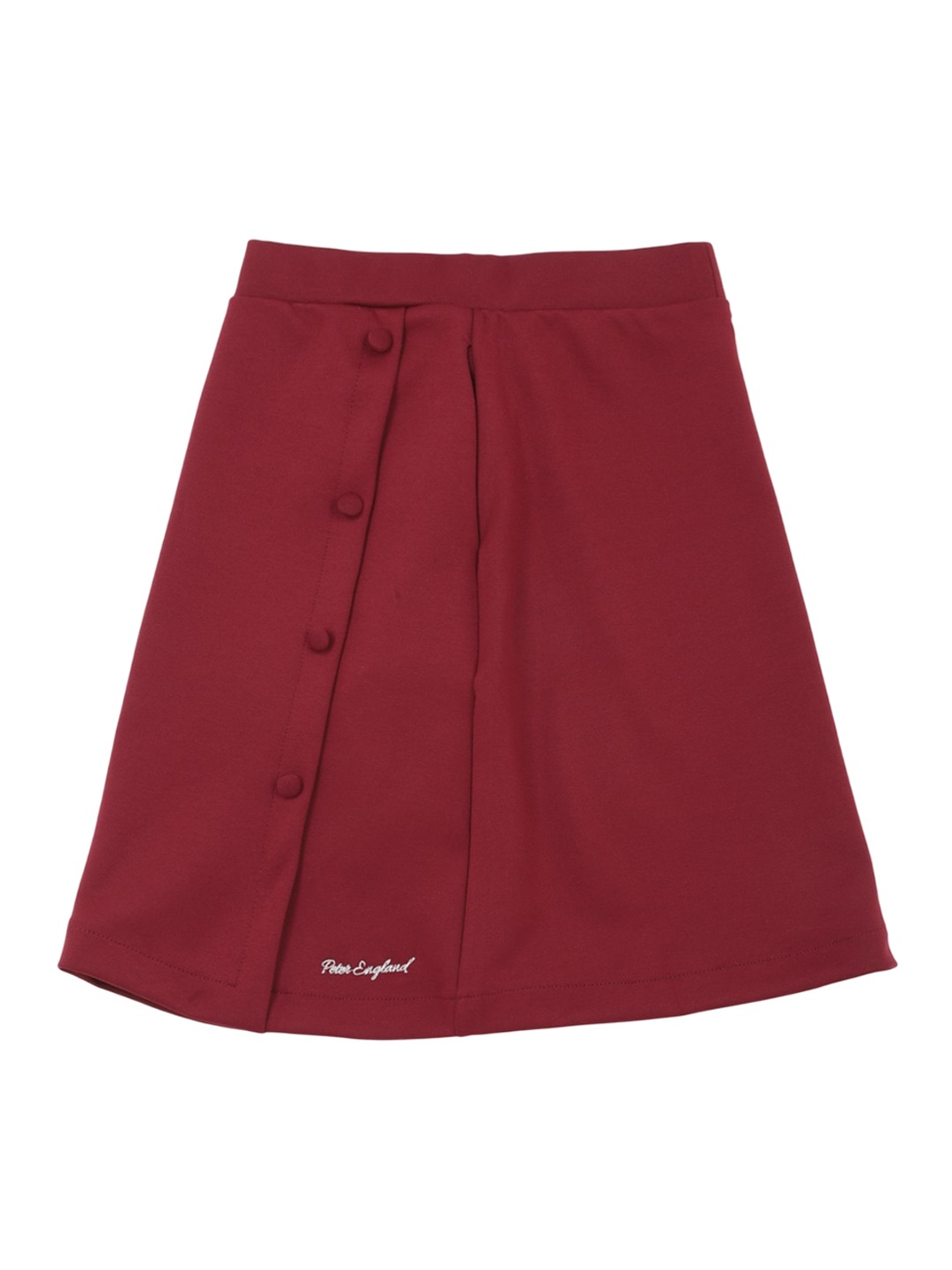 

Peter England Girls Straight Mini Skirt, Maroon