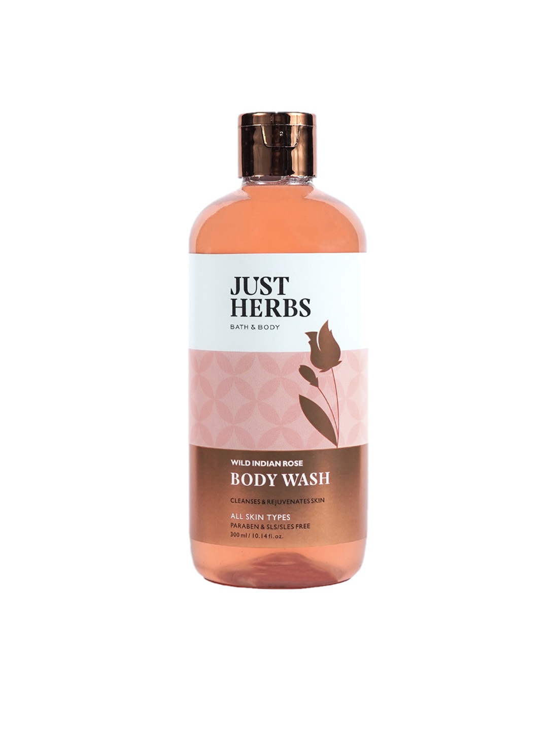 

Just Herbs Wild Indian Rose Body Wash - 200ml, Brown