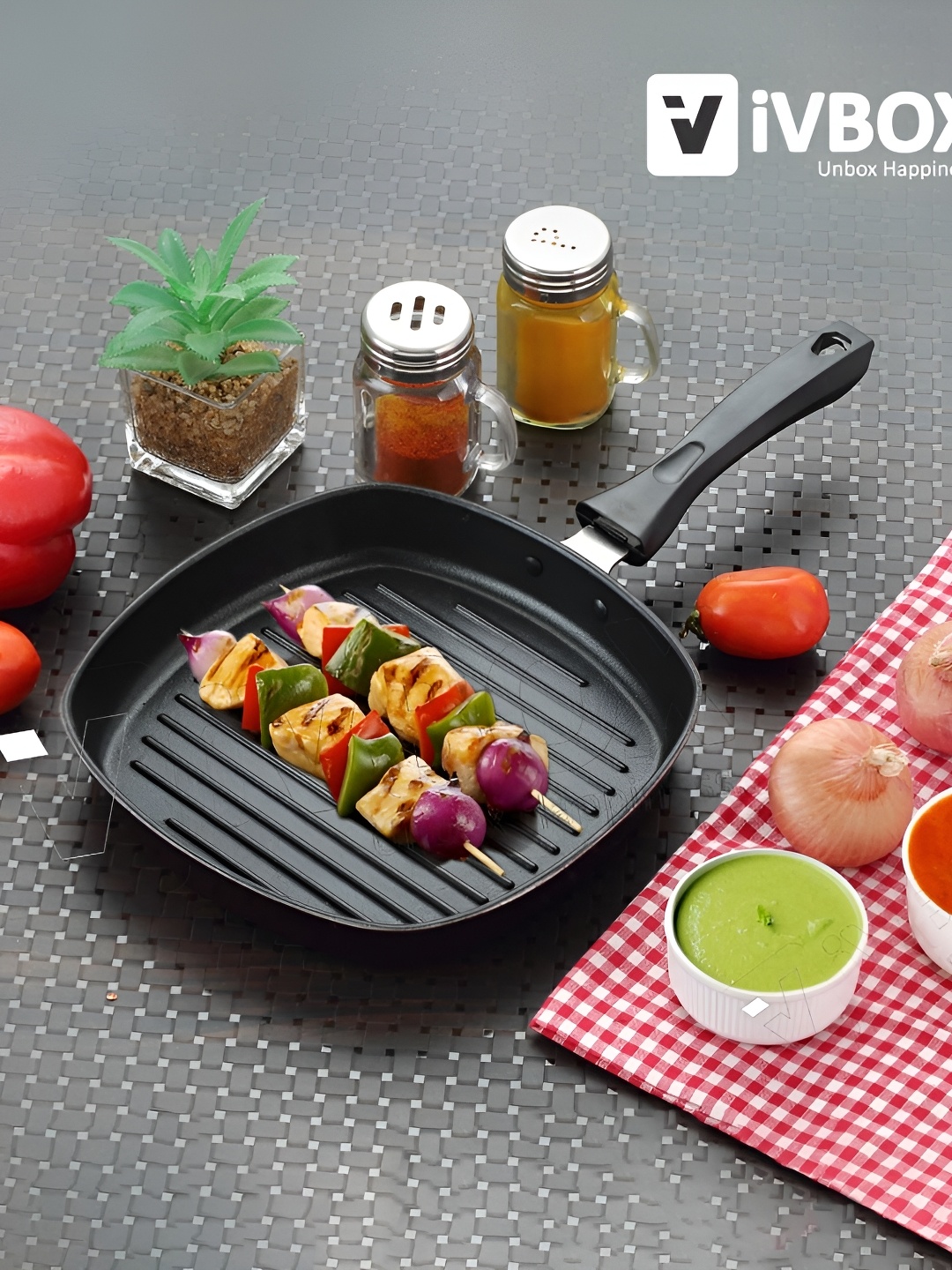 

iVBOX Black EzyGrill Non Stick Grill Pan