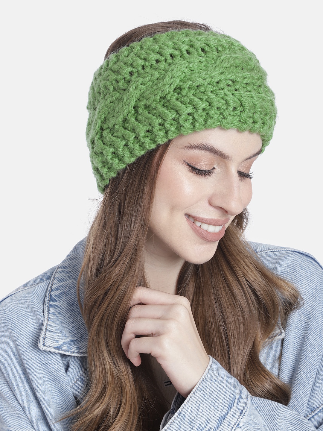 

Magic Needles Women Chill Wrap Acrylic Headband, Green