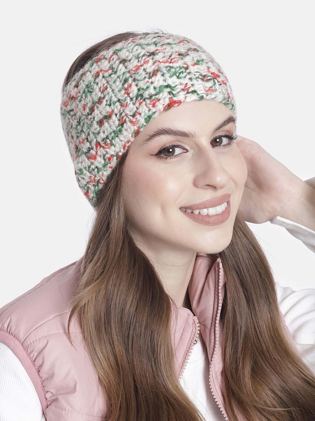 

Magic Needles Women Crochet Chill Wrap Acrylic Headband, White