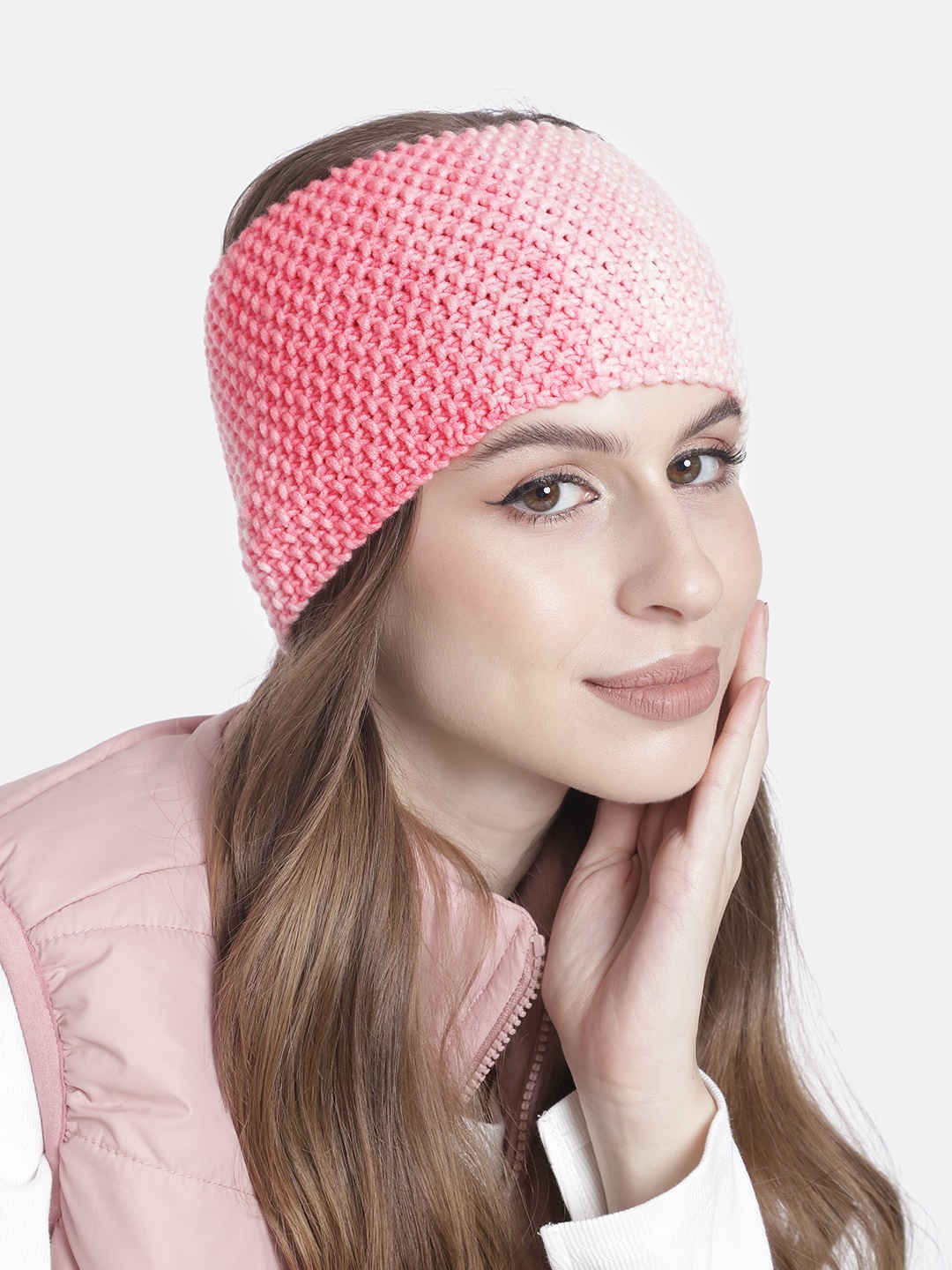 

Magic Needles Women Chill Wrap Acrylic Headband, Peach