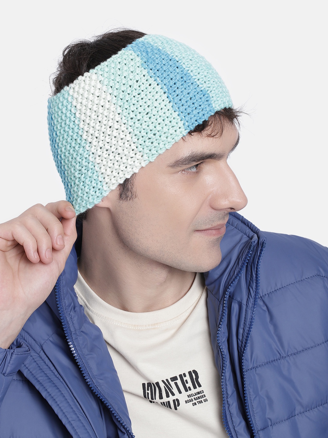 

Magic Needles Men Chill Wrap Acrylic Headband, Blue